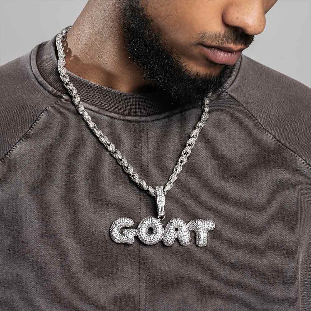 Custom Bubble Letter Pendant 14K Gold、mySite、hinf8tx79