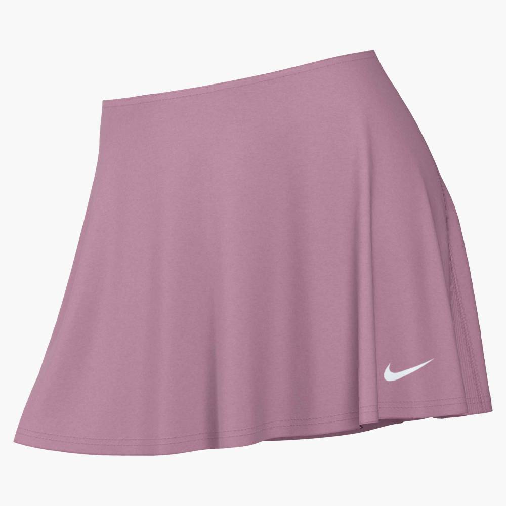 Nike Women's Dri-FIT Victory Mid-Rise Flouncy Skirt (Elemental Pink/White)