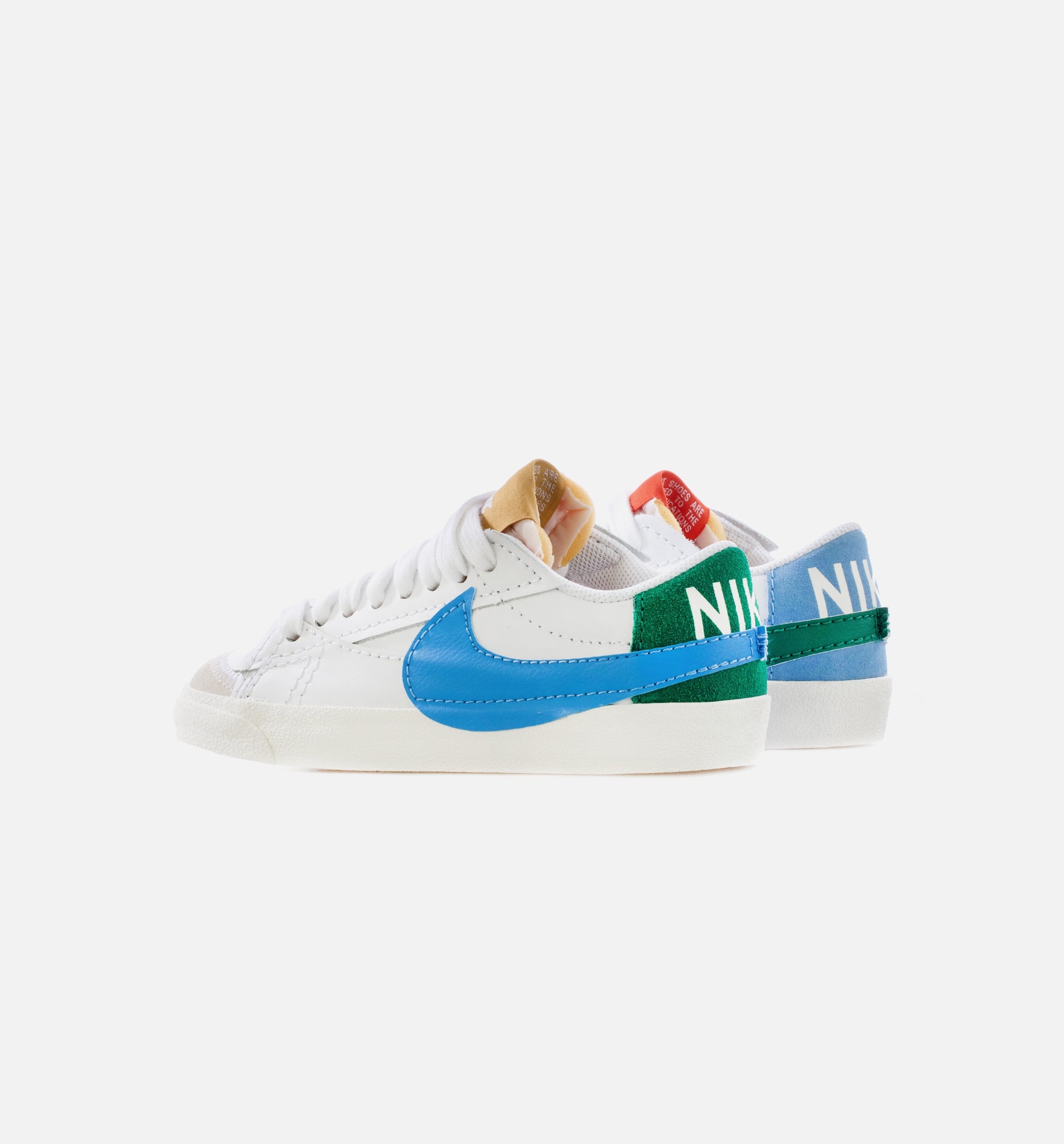 Blazer Low Jumbo Mismatch Womens Lifestyle Shoe - White/Green/Blue、mySite、dreamappss