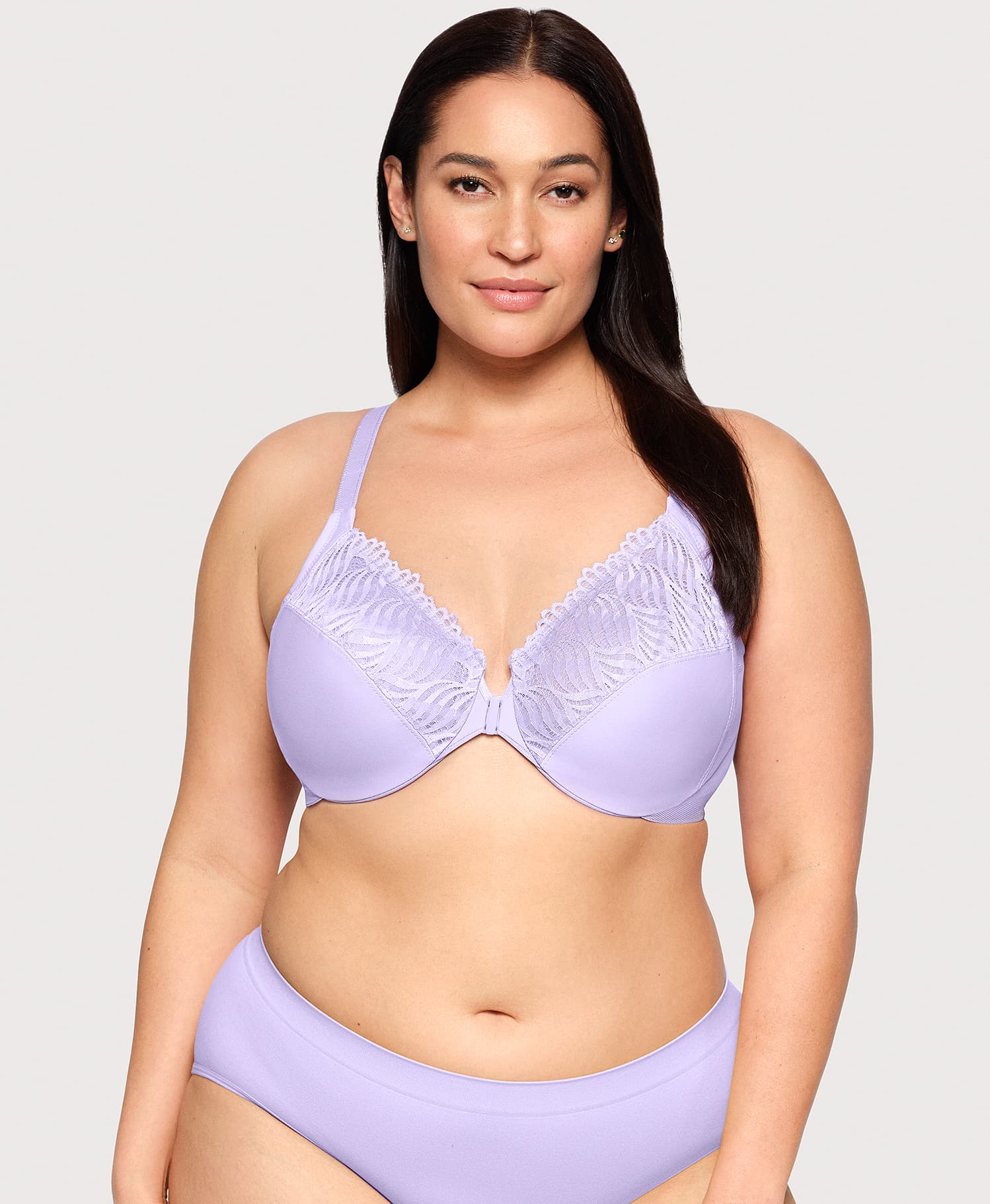  Front-Closure T-Back WonderWire Bra Soft Lilac、mySite、justintrudeaud