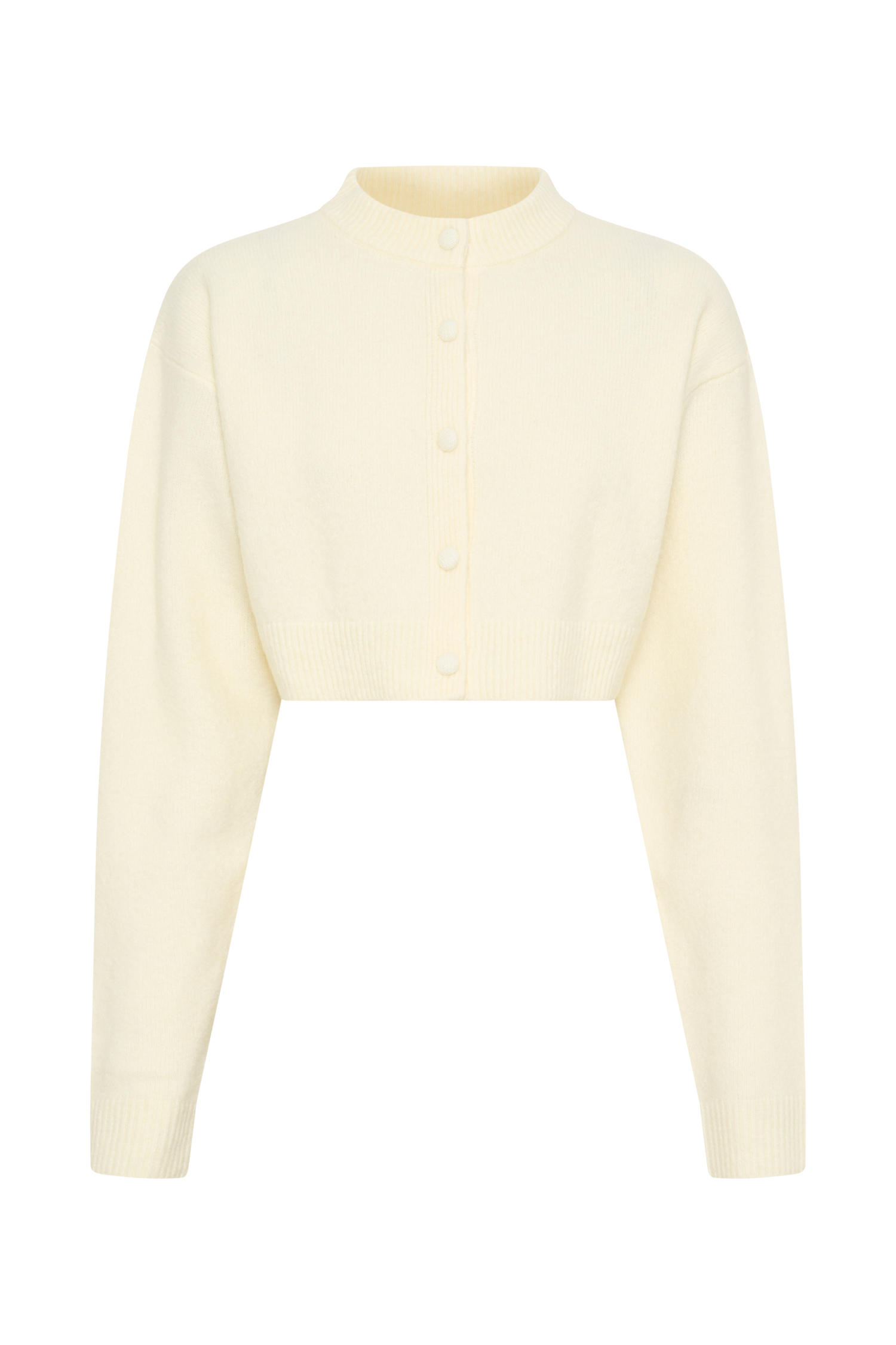 Shelby Knit Cardigan - Ivory Marle、mySite、solidvoid