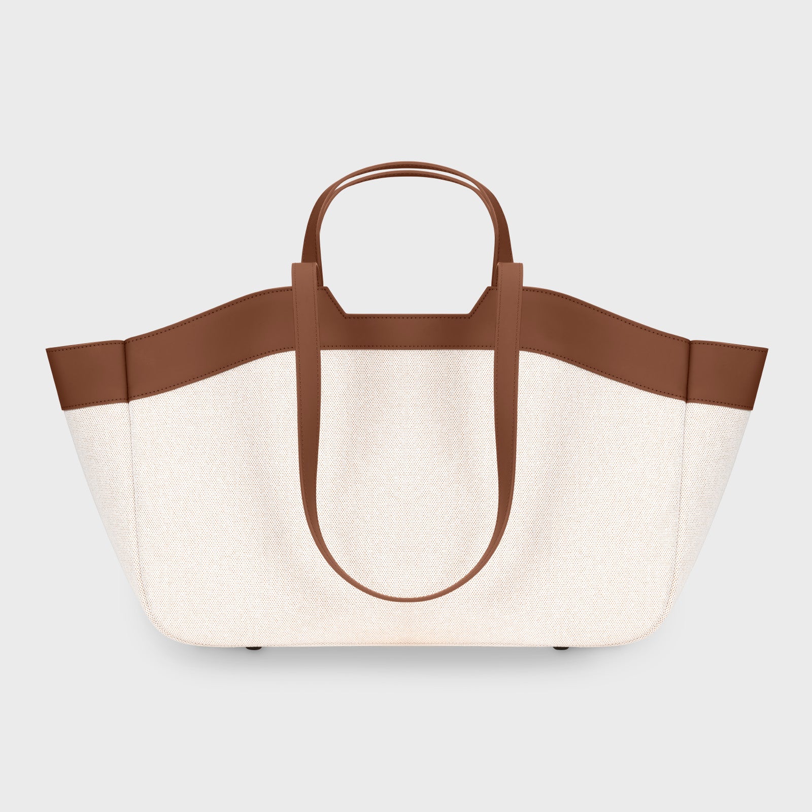 Tote Bag, Beige, Brown Colour、mySite、botmansion