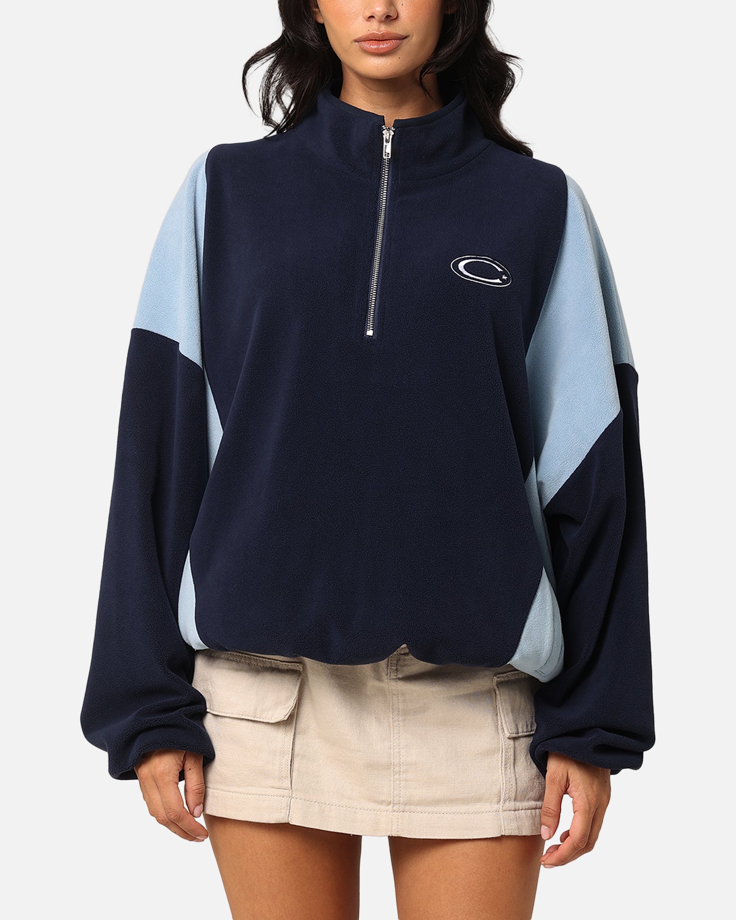 Carre C-Star Polarfleece Quarter Zip Crewneck Light Blue/Mul、mySite、zt4zffjzw