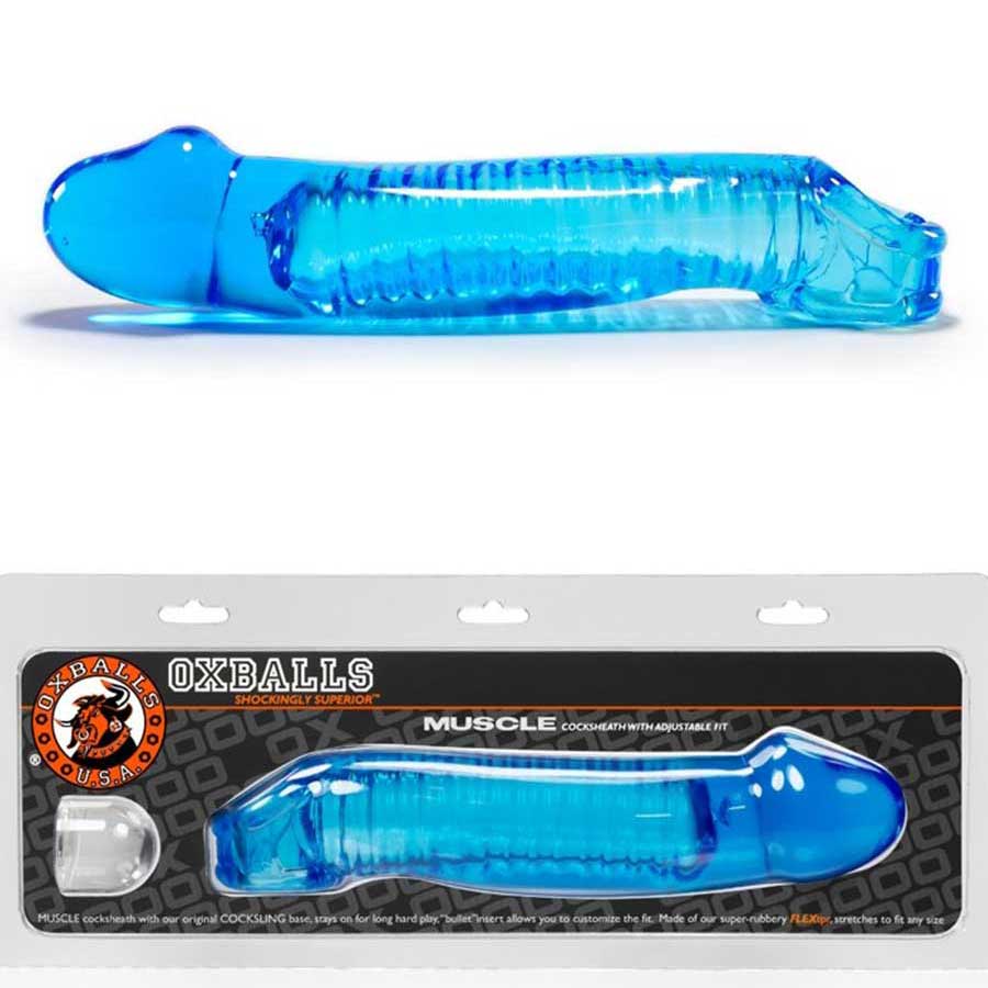 8 Inch Muscle Cock Sleeve | Oxballs Realistic Cock Sheath Enhancer、mySite、bottomscart