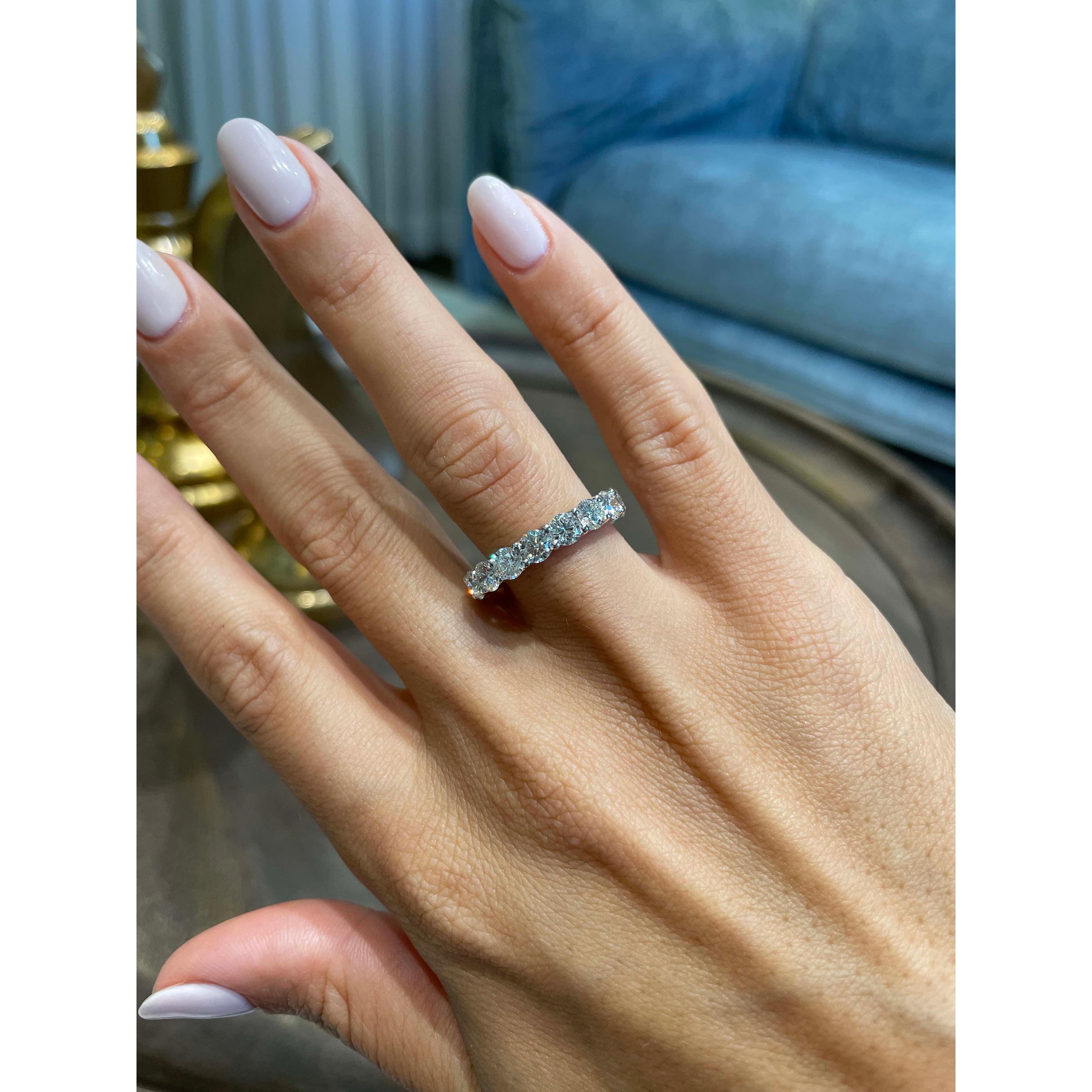 Trinity Eternity Wedding Ring -14K White Gold、mySite、hinf8tx79