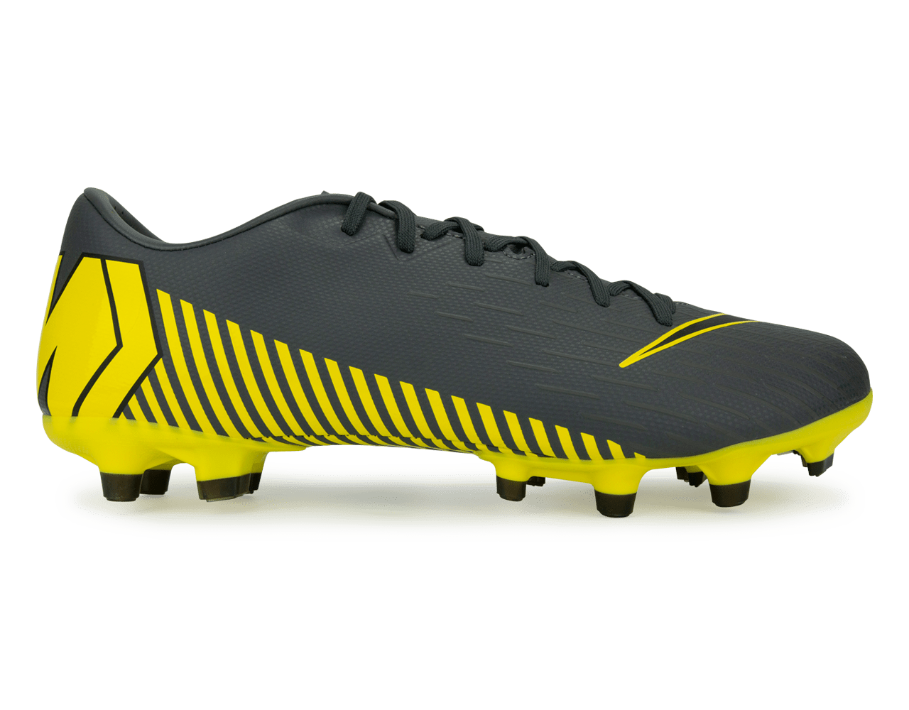 Nike Men's Mercurial Vapor Game Over 12 Academy FG/MG Dark Grey/Black、mySite、noshort