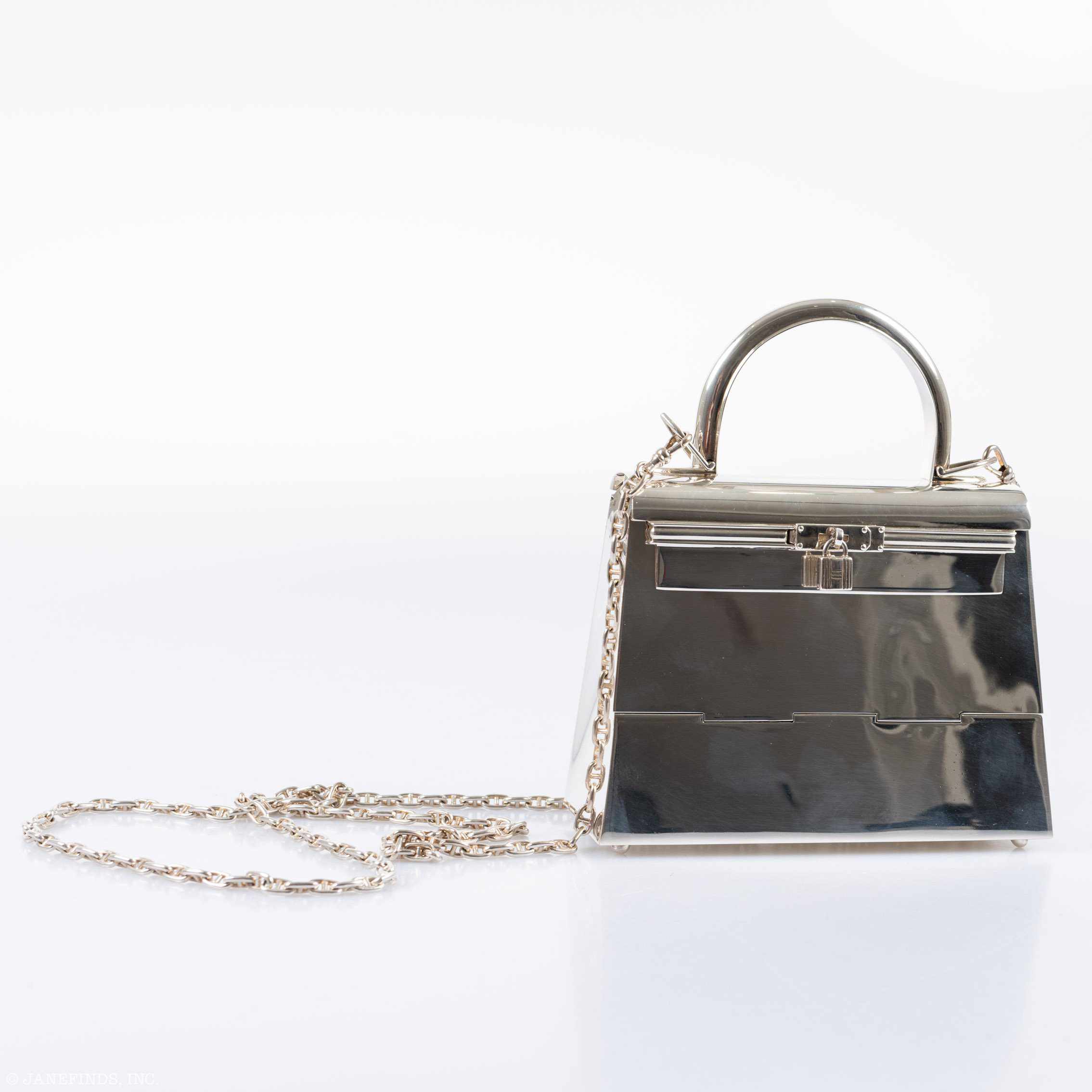 Hermès Ultra-Rare Mini Kelly in Sterling Silver, 1990s、mySite、garminoutage.com