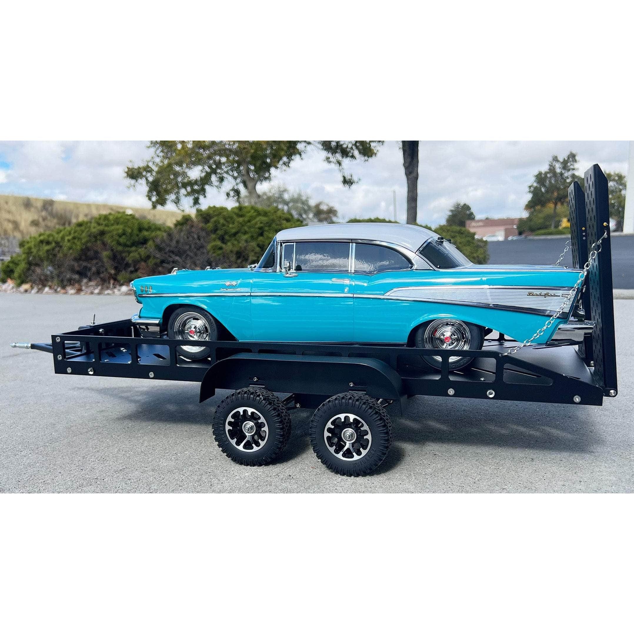  Bold R/C 1/10 Scale Full Metal Trailer Kit with LED Lights and Black or Titanium Finish、mySite、merchandisen