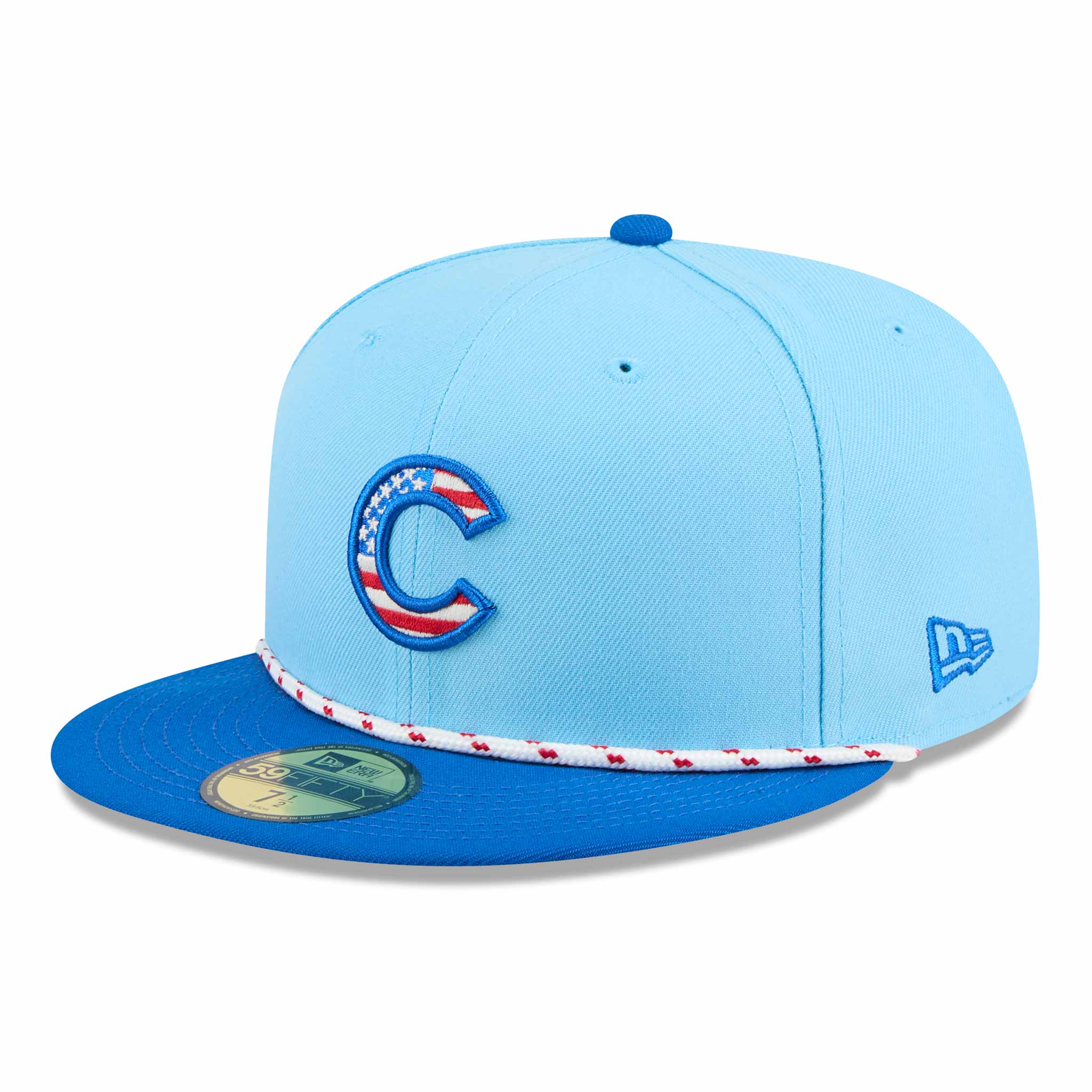Chicago Cubs New Era 2025 Fourth of July 59FIFTY Rope Fitted Cap、mySite、vikingsvslions