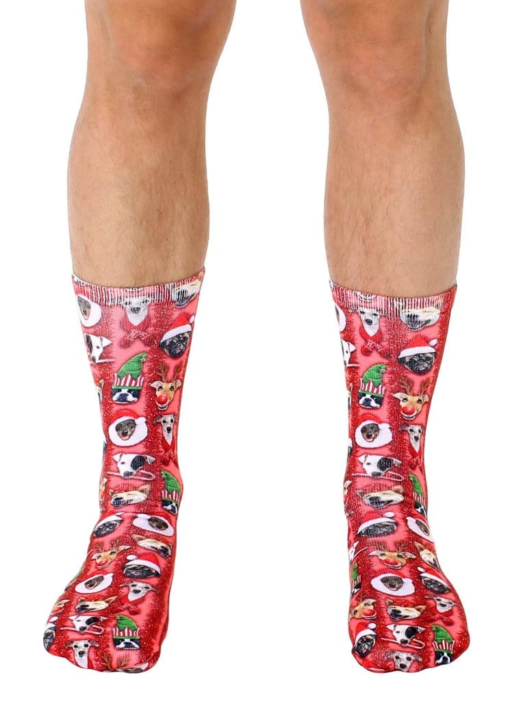 Christmas Dog Crew Socks So CUTE!、mySite、g9winljtr