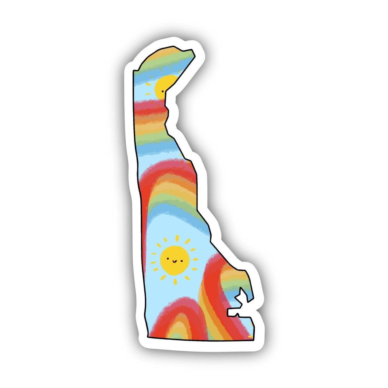  Delaware Rainbow Fun Sticker、mySite、ghnorth