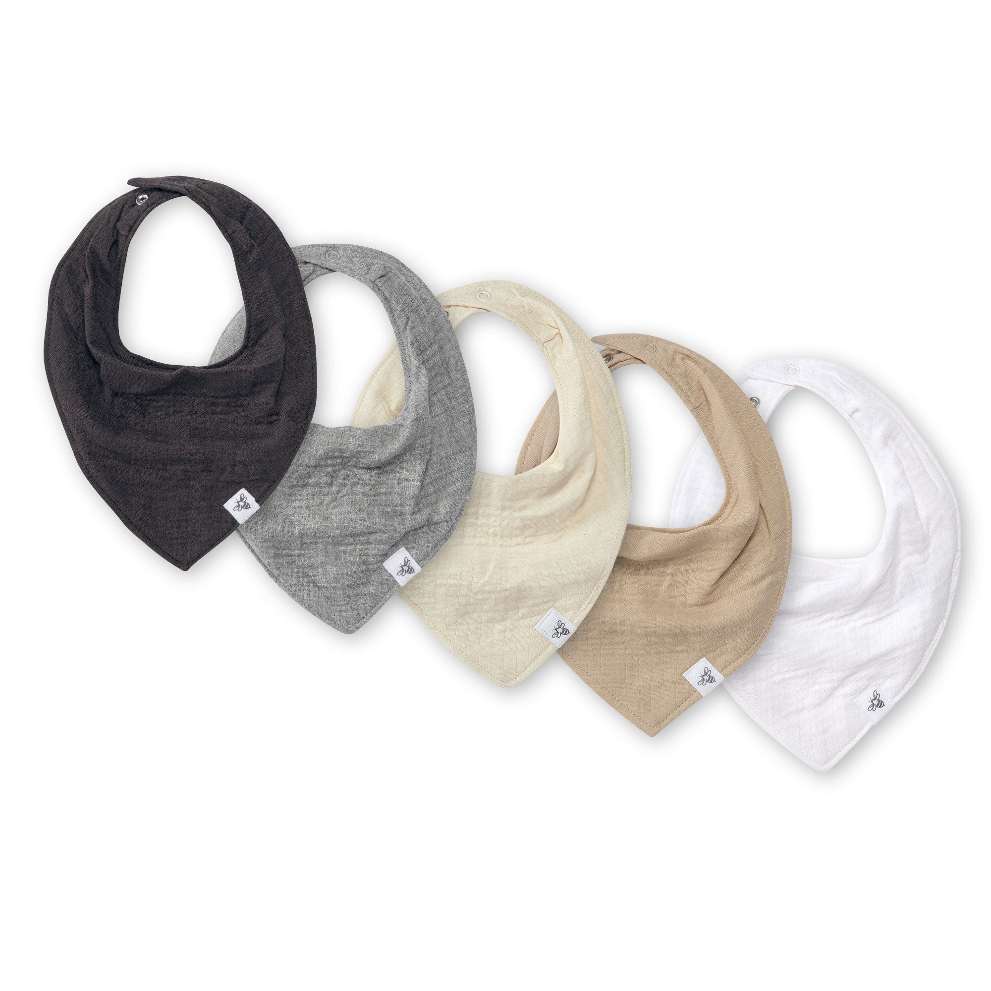Organic Cotton Baby Bandana Bibs - Ash、mySite、g9winljtr