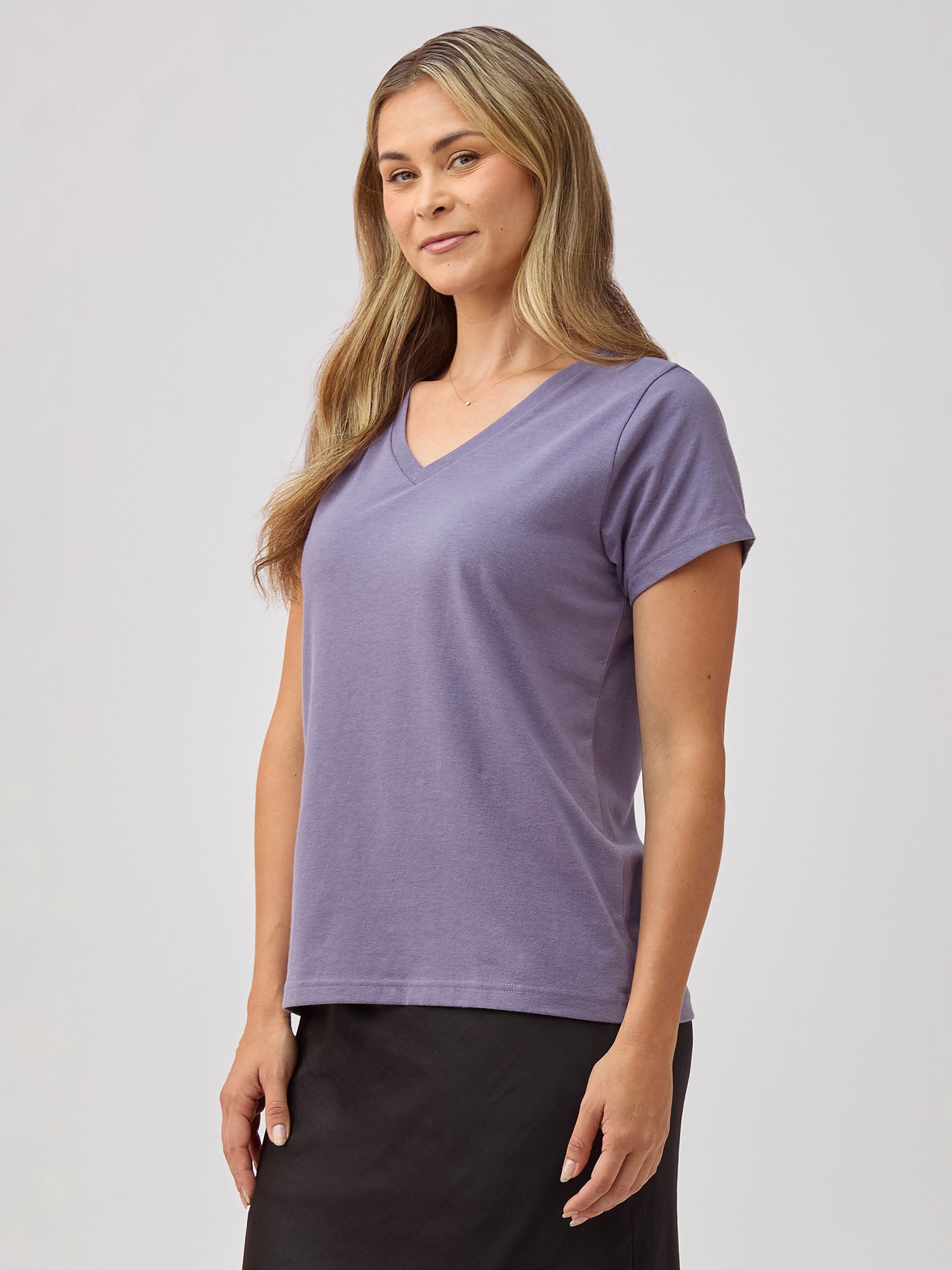  Women's Flint Purple V-Neck、mySite、ghnorth