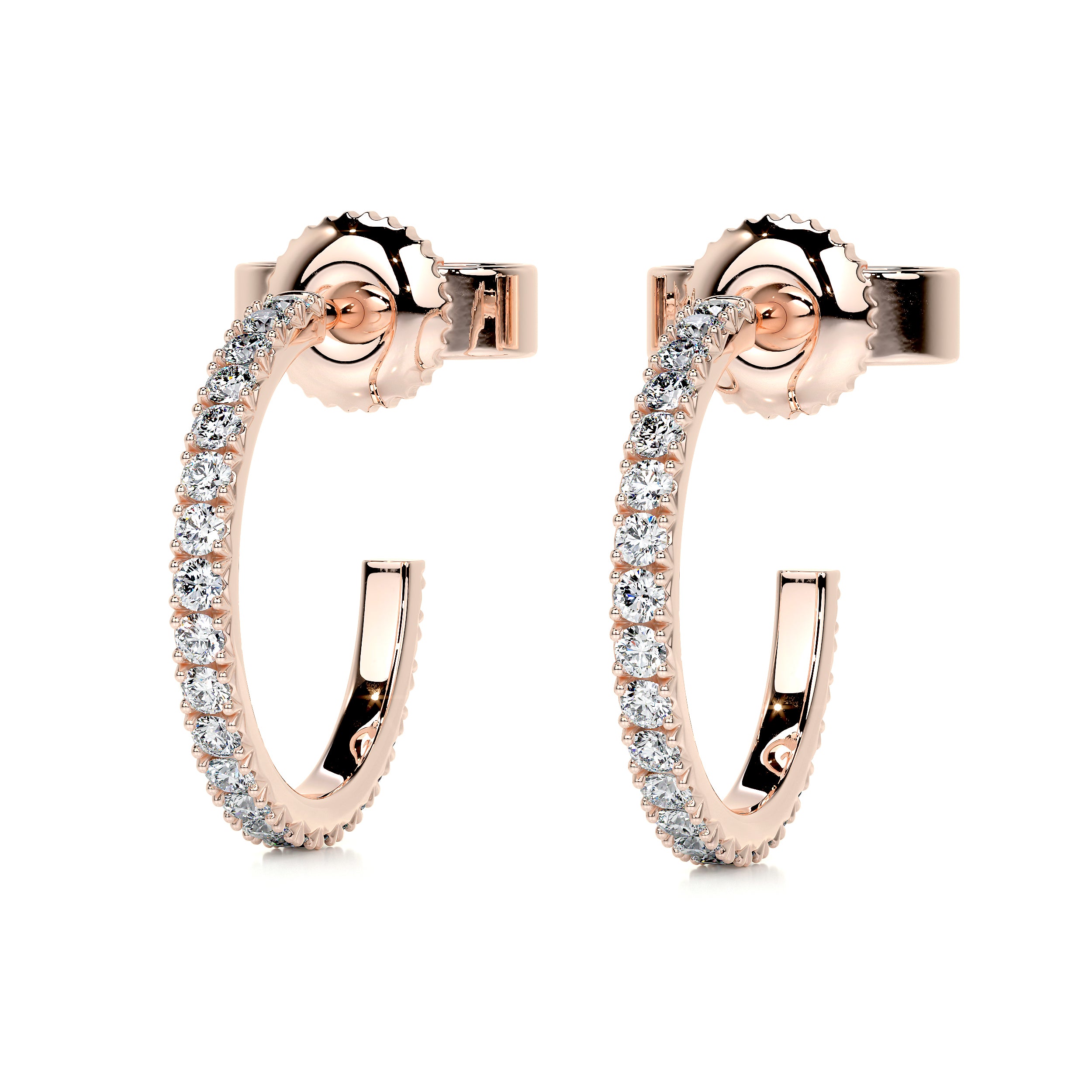 Nicole Diamond Earrings (0.50 Carat) -14K Rose Gold、mySite、hinf8tx79