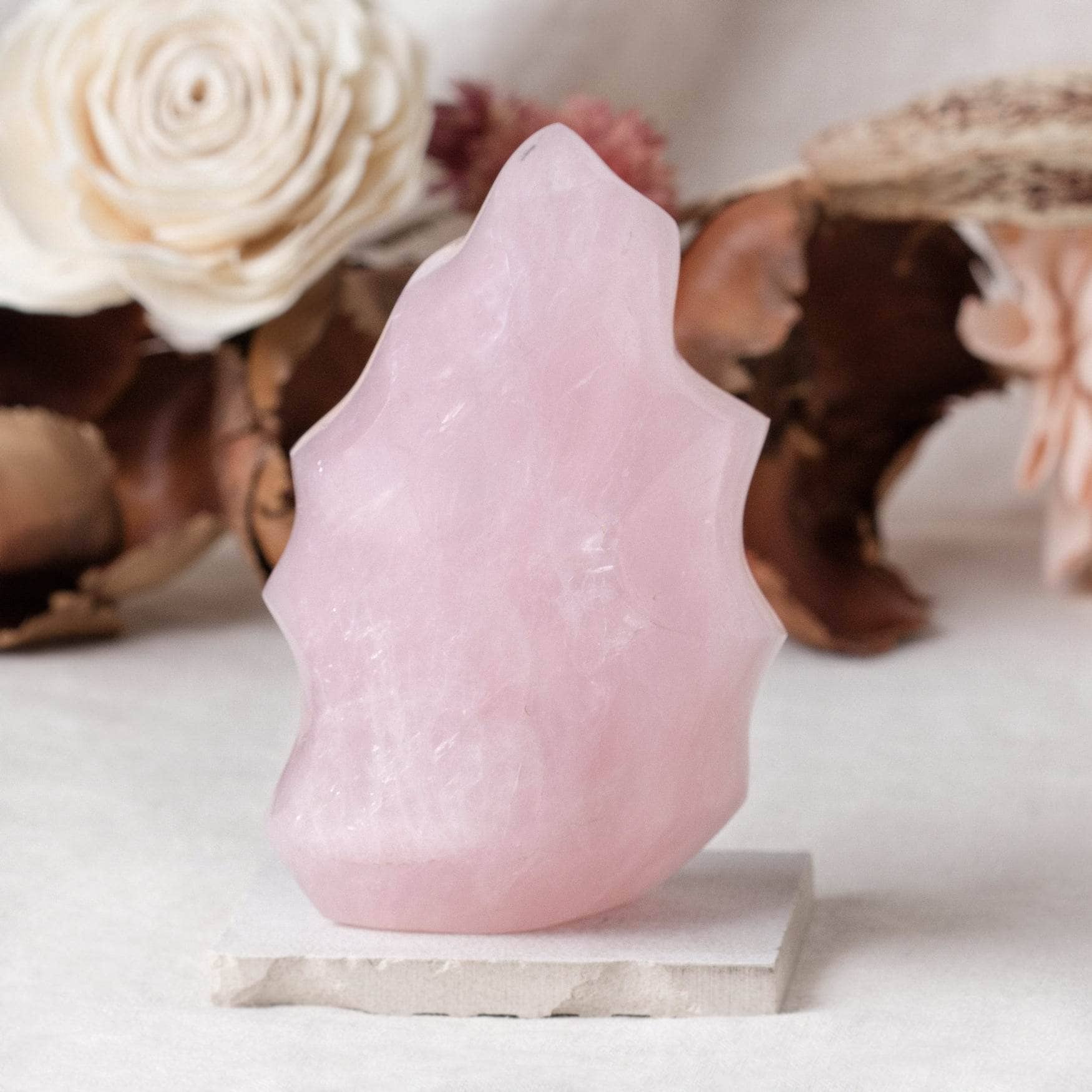 Rose Quartz Flame Crystals - 1 of a Kind、mySite、hinf8tx79