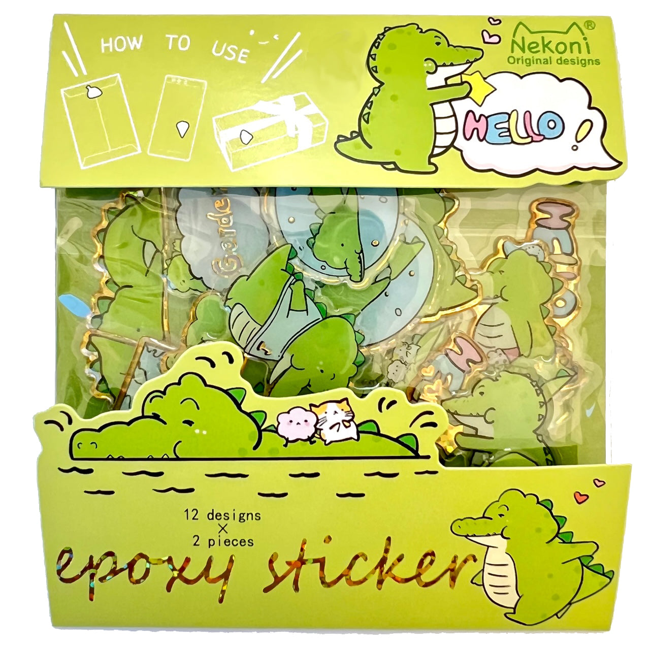  Crocodile Epoxy Stickers Bag、mySite、ghnorth