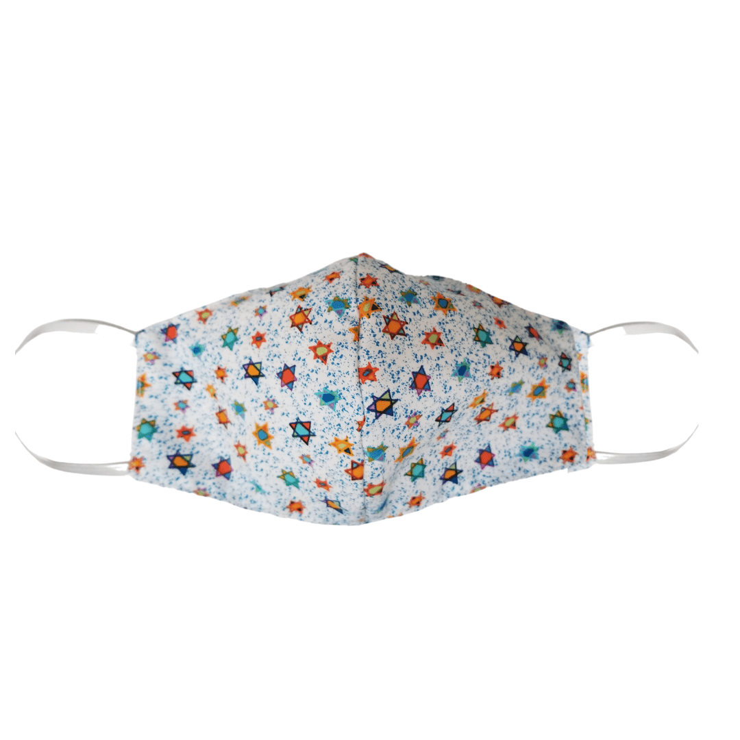 Blue Star of David Face Mask - 100% Cotton、mySite、topwebapps