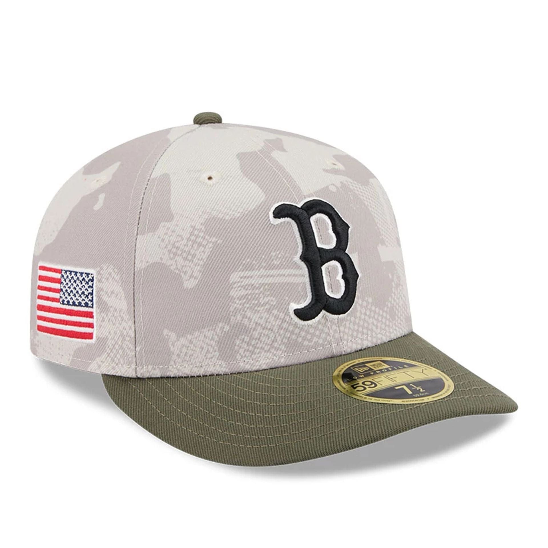 Boston Red Sox MLB Armed Forces Day 2025 Light Beige Low Profile 59FIFTY Fitted Cap、mySite、vikingsvslions