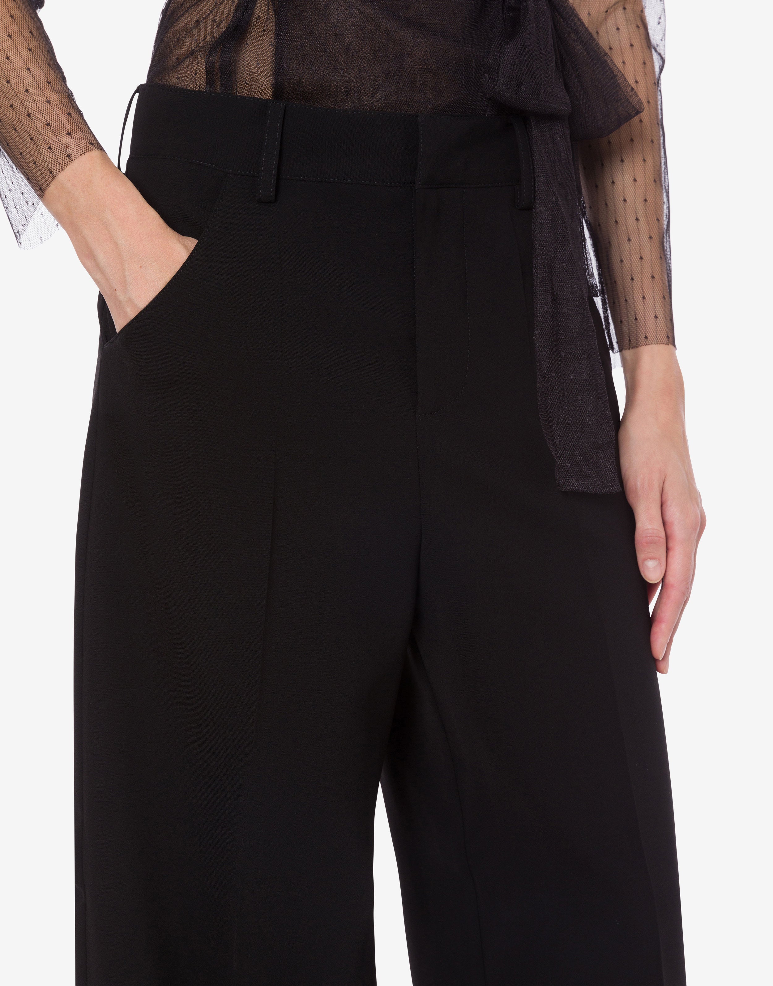 Pantalone oversize in crepe leggera、mySite、aoinhome