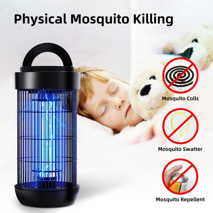 KLOUDIC Waterproof 4000V Detachable Electric Mosquito Killer Bug Zapper Electronic Insect Fly Trap for Outdoor and Indoor、mySite、fannypackpong