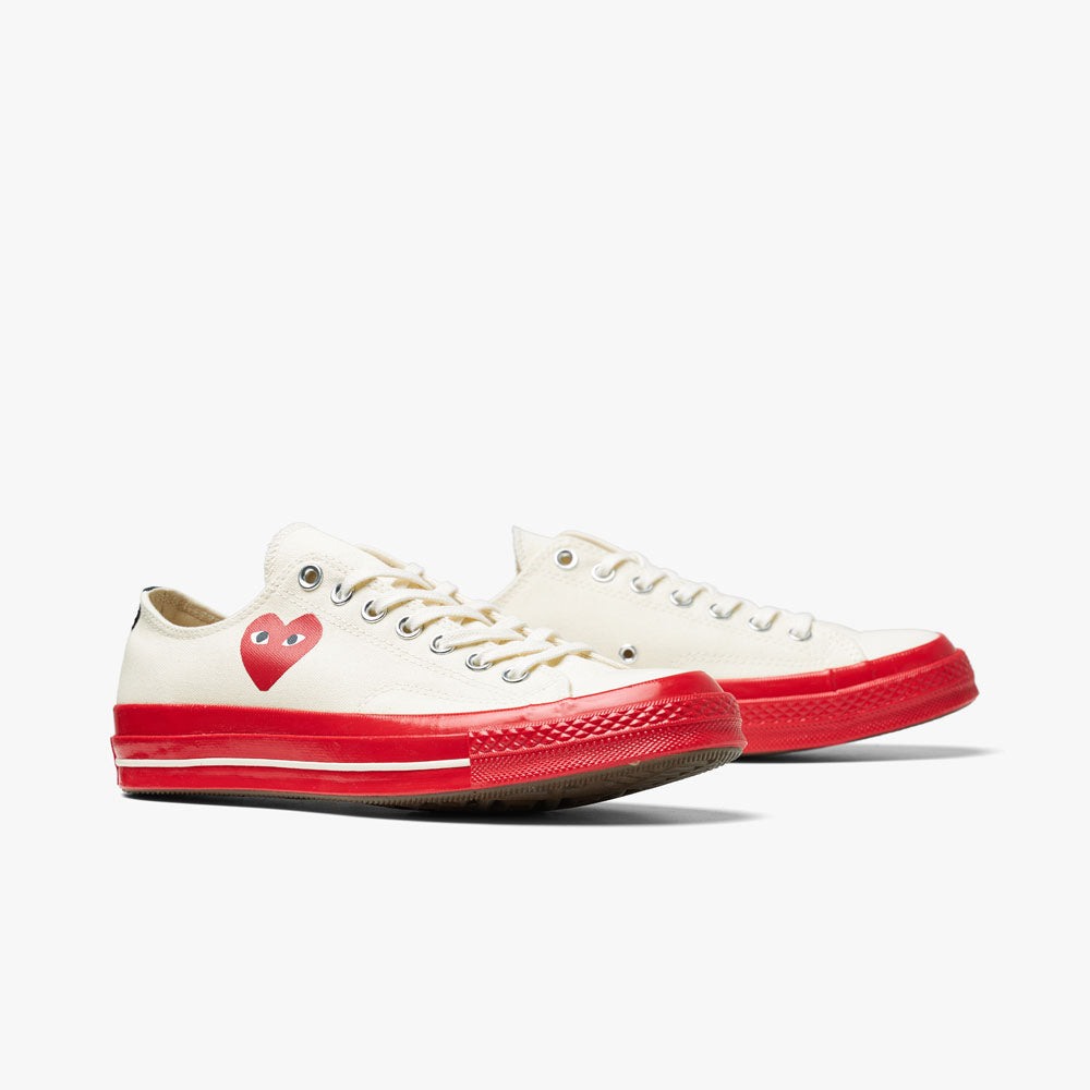  Converse x COMME des GARÇONS PLAY Chuck Taylor OX Off White / Red Sole、mySite、merchandisen