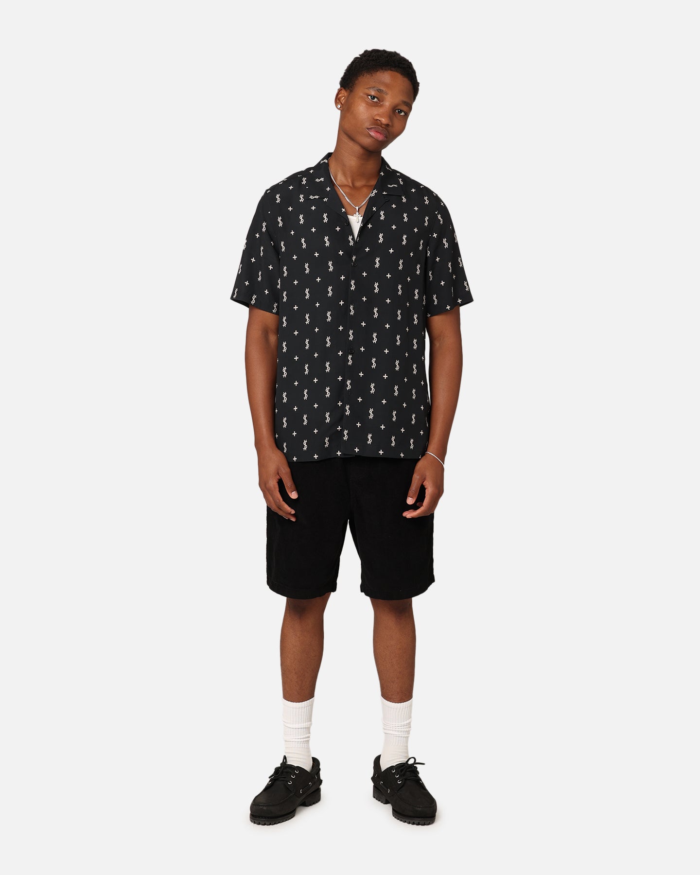 Ksubi Allstar Resort Short Sleeve Shirt Black、mySite、zt4zffjzw