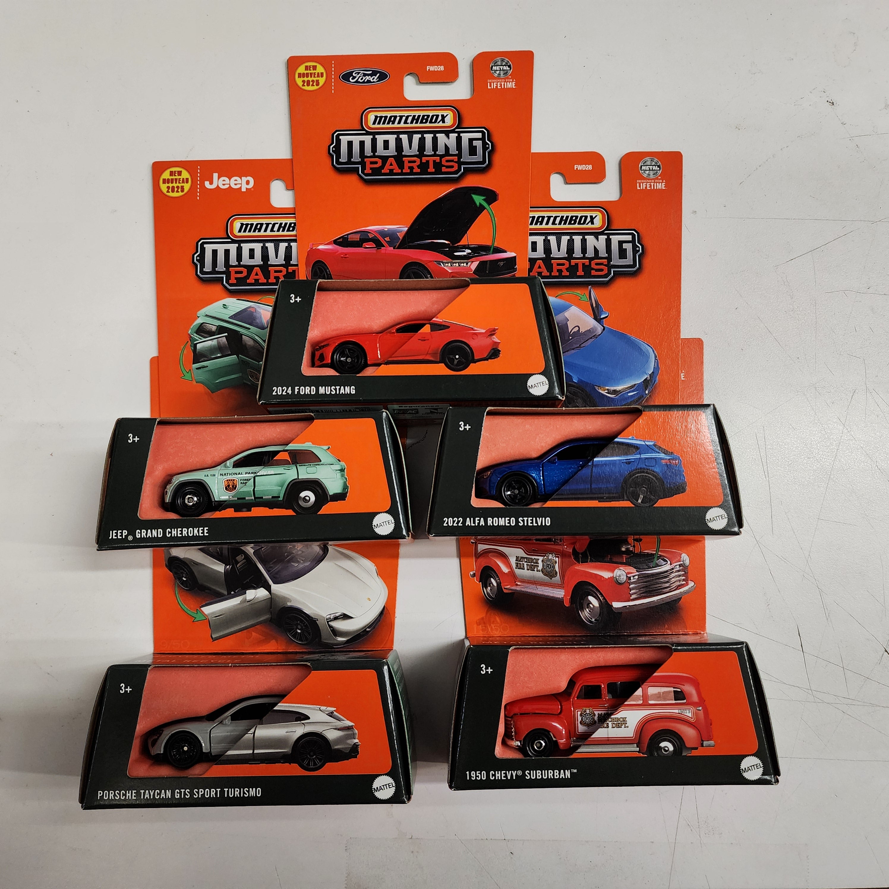 Moving Parts Complete 5 Car Set Case A * 2025 Matchbox Moving Parts、mySite、hgirdovlk