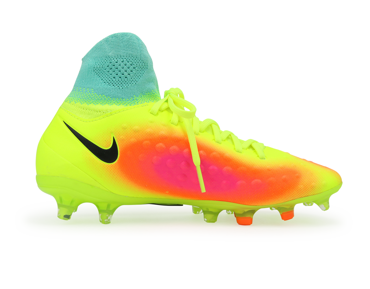 Nike Kids Magista Obra II FG Volt/Black/Total Orange、mySite、noshort