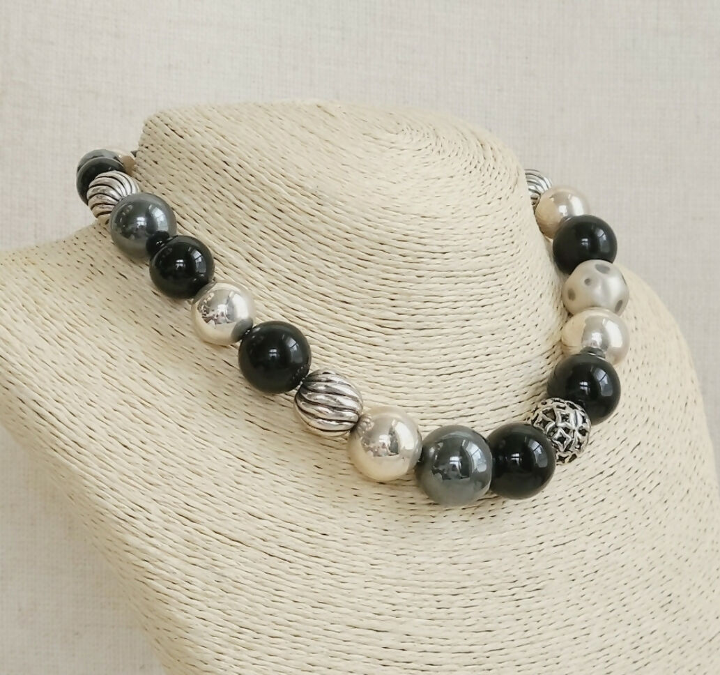 David Yurman Elements Bead Necklace 鈥?Black Onyx & Hematite、mySite、hinf8tx79