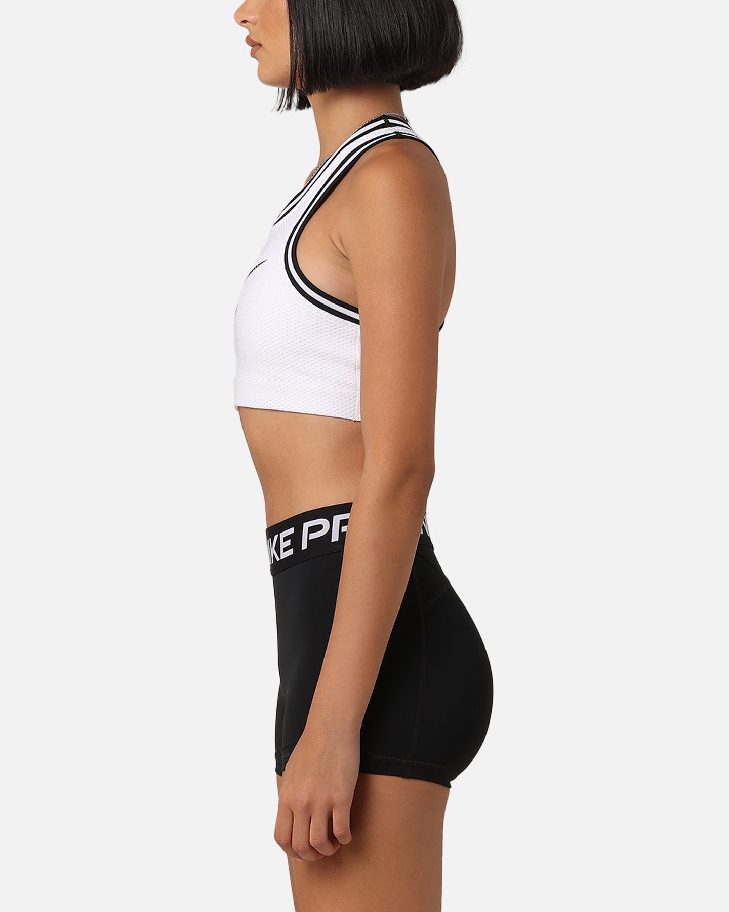 Nike Women's Jersey Sports Bra White/Black、mySite、zt4zffjzw