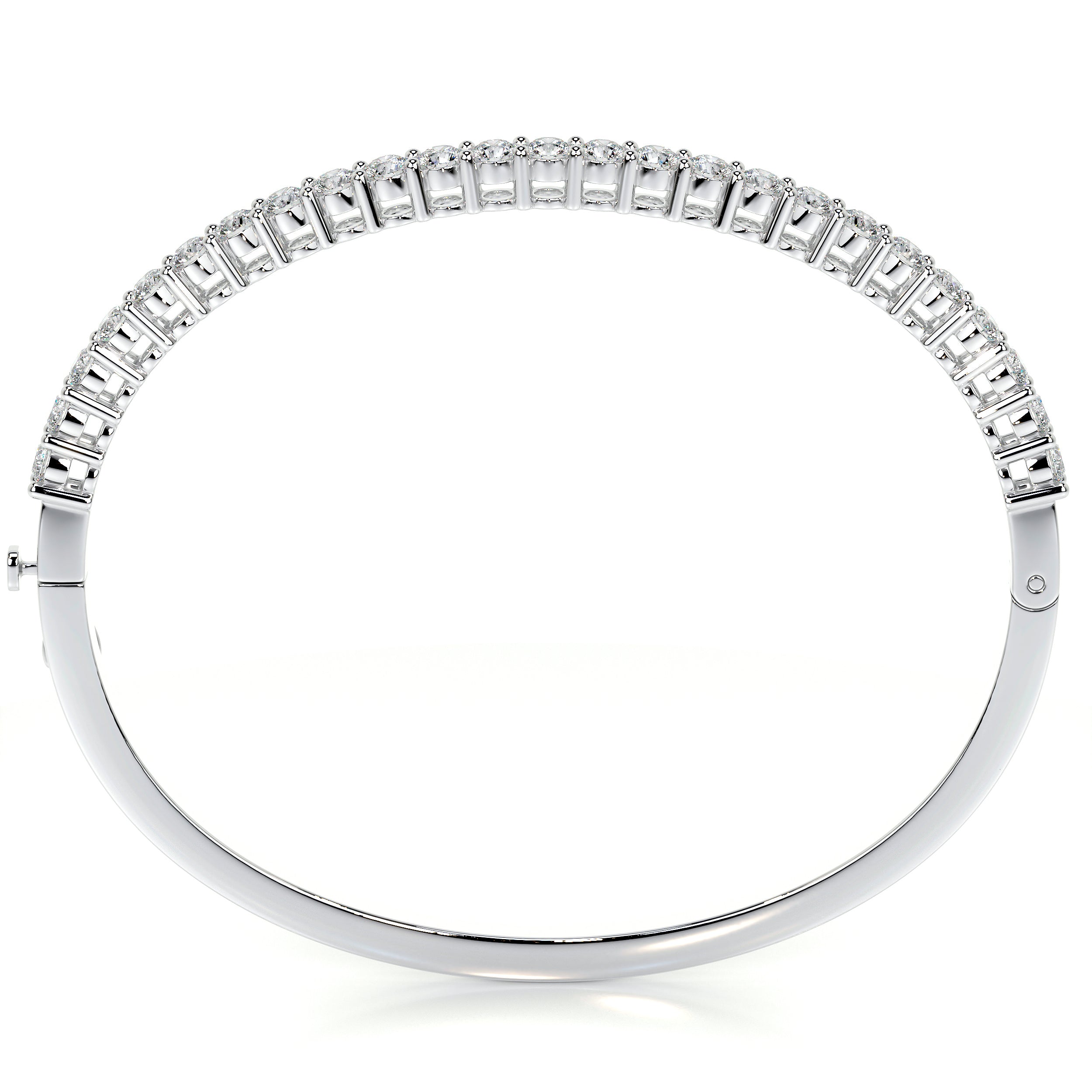Karla Bangle Diamond Bracelet (2.5 Carat) -14K White Gold、mySite、hinf8tx79