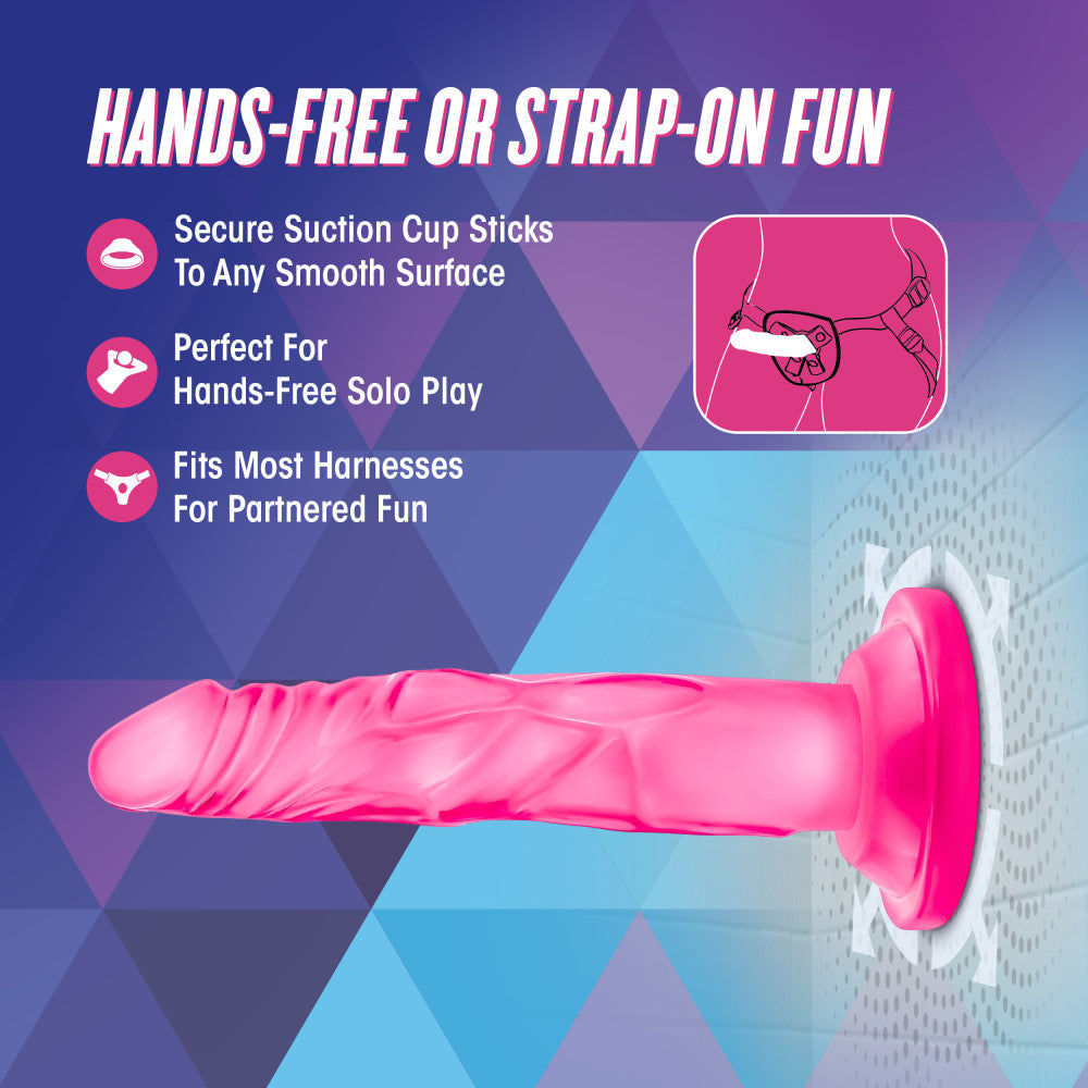 Naturally Yours By Blush® | Realistic Pink 5.75-Inch Long Dildo With Suction Cup Base、mySite、bottomscart