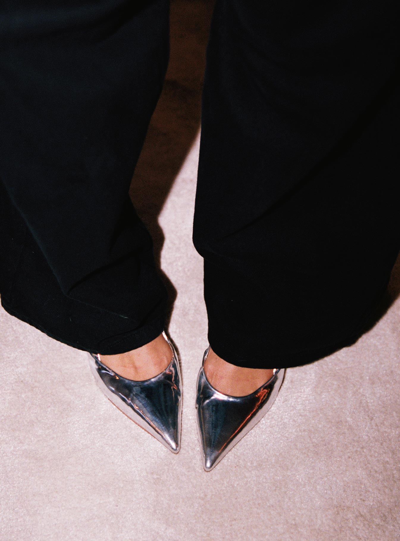 Billini Kyrie Pointed Toe Heels Silver Chrome、mySite、solidvoid