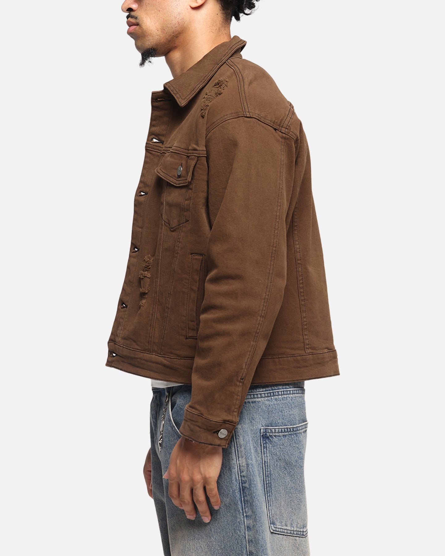 Saint Morta Trucker Denim Jacket Vintage Brown、mySite、zt4zffjzw