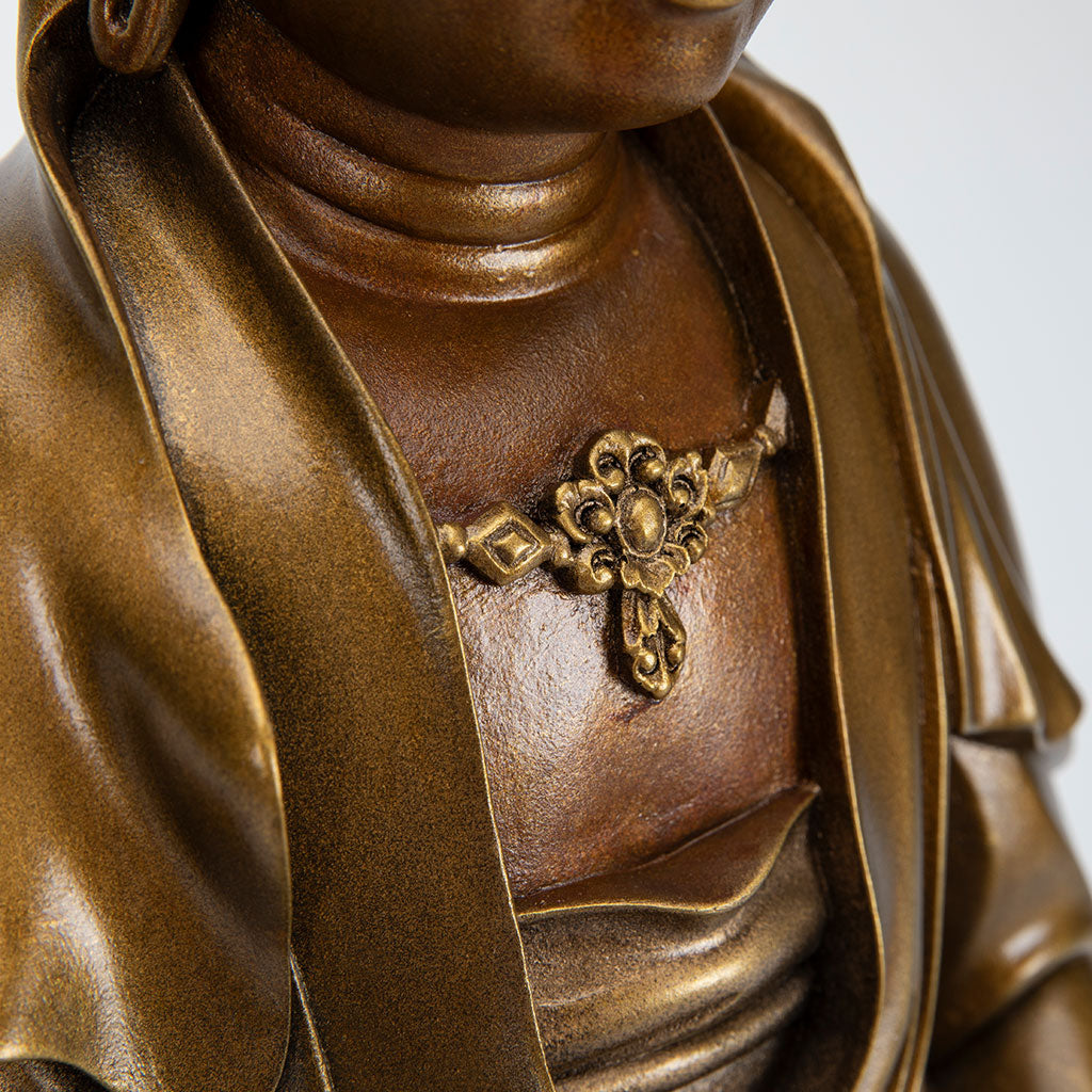 Seated Bronze Garden Kuan Yin Statue、mySite、topwebapps