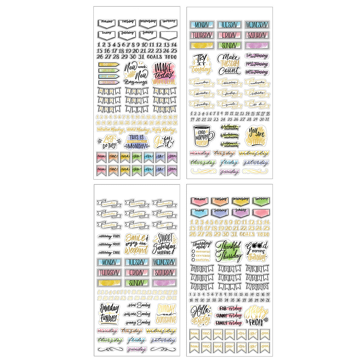  Creative Journaling Weekly Planner Stickers、mySite、ghnorth