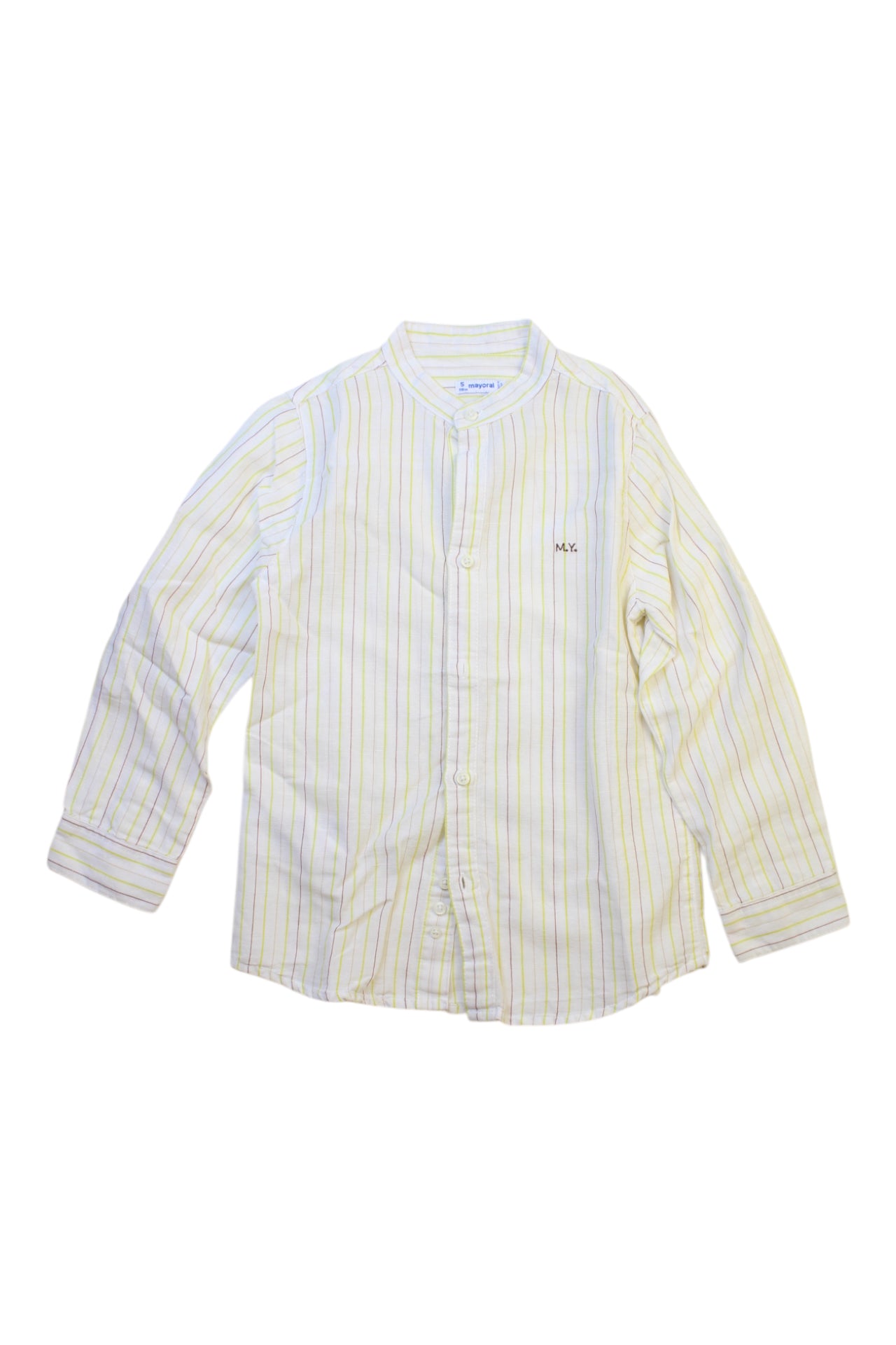 Mayoral Striped Button-Down Shirt 5T、mySite、g9winljtr