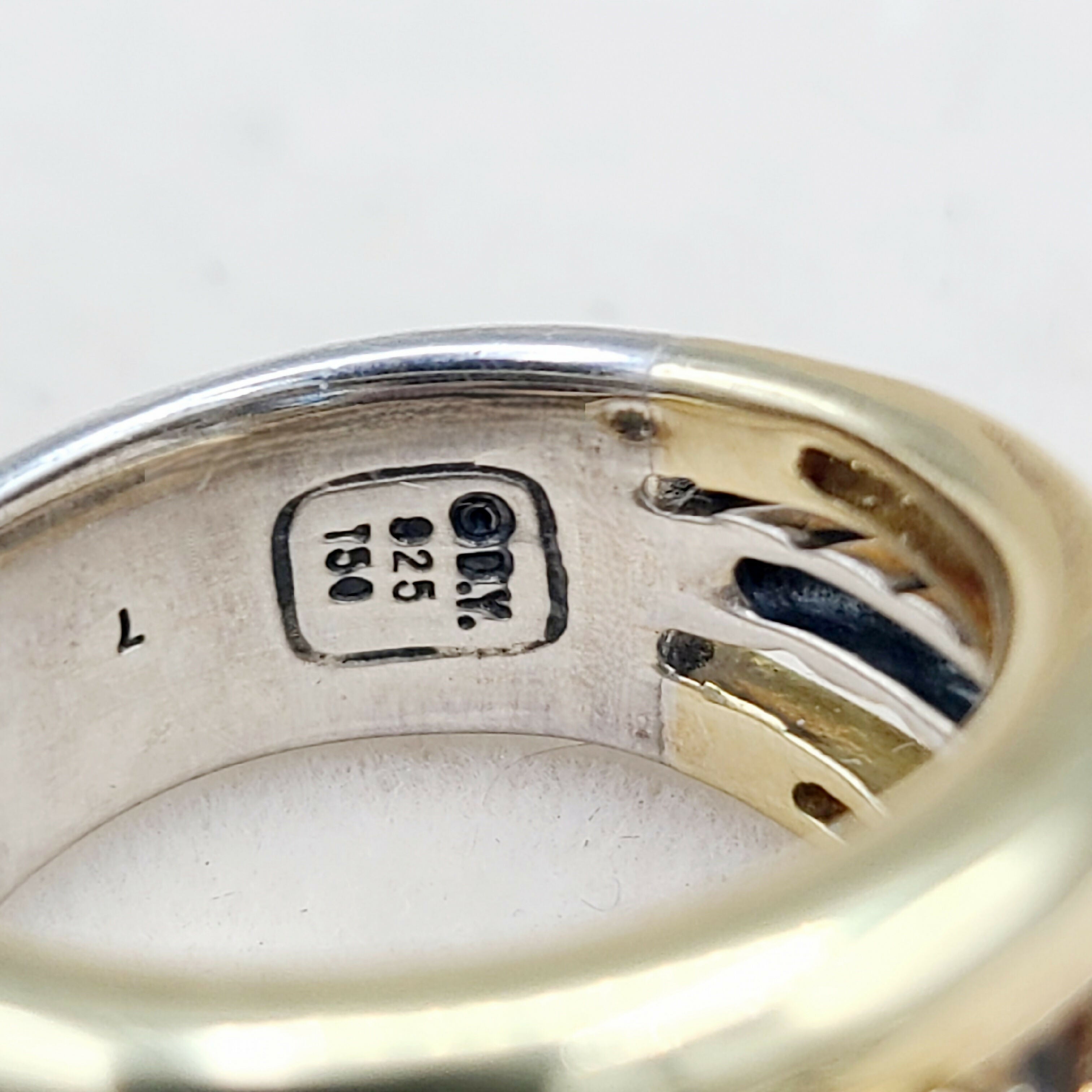 David Yurman Triple Row Stack Ring Blue Topaz & 18K Gold、mySite、hinf8tx79