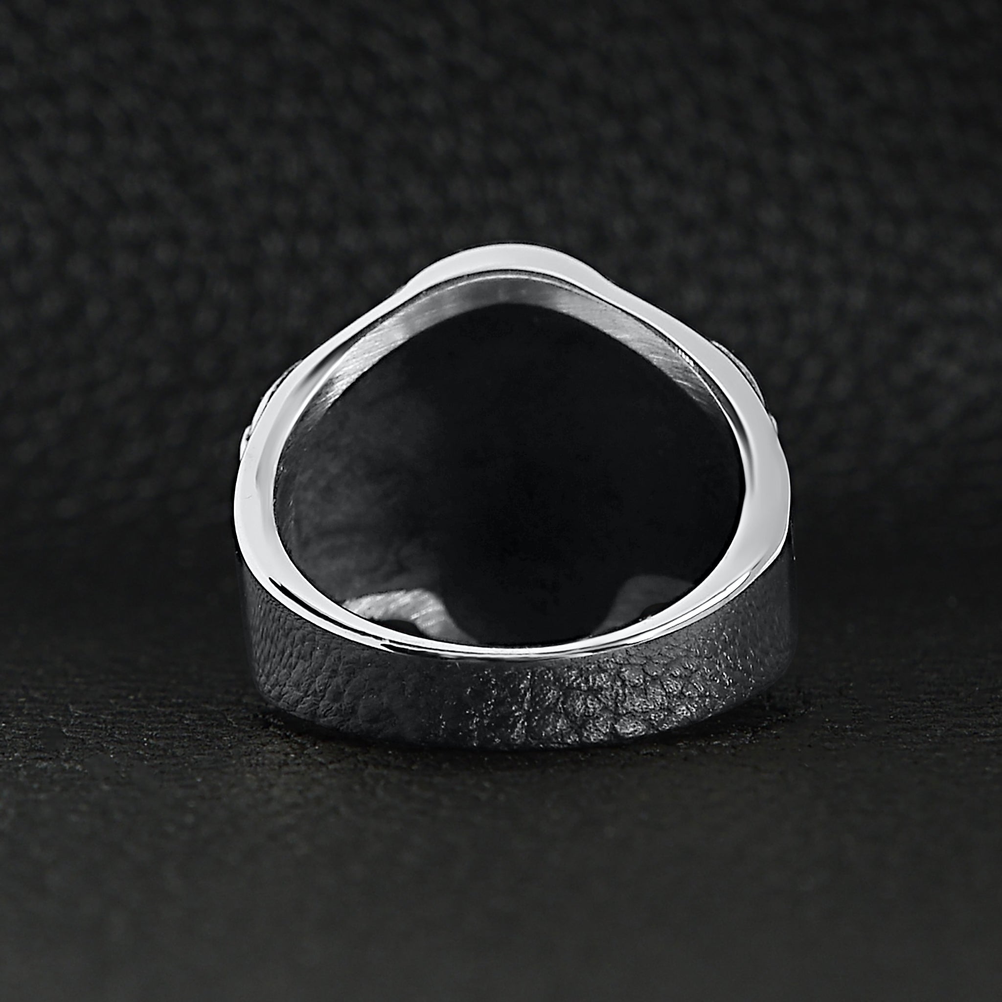 Stainless Steel Polished Cracked Triple Skulls Ring / SCR3038、mySite、dreamappss