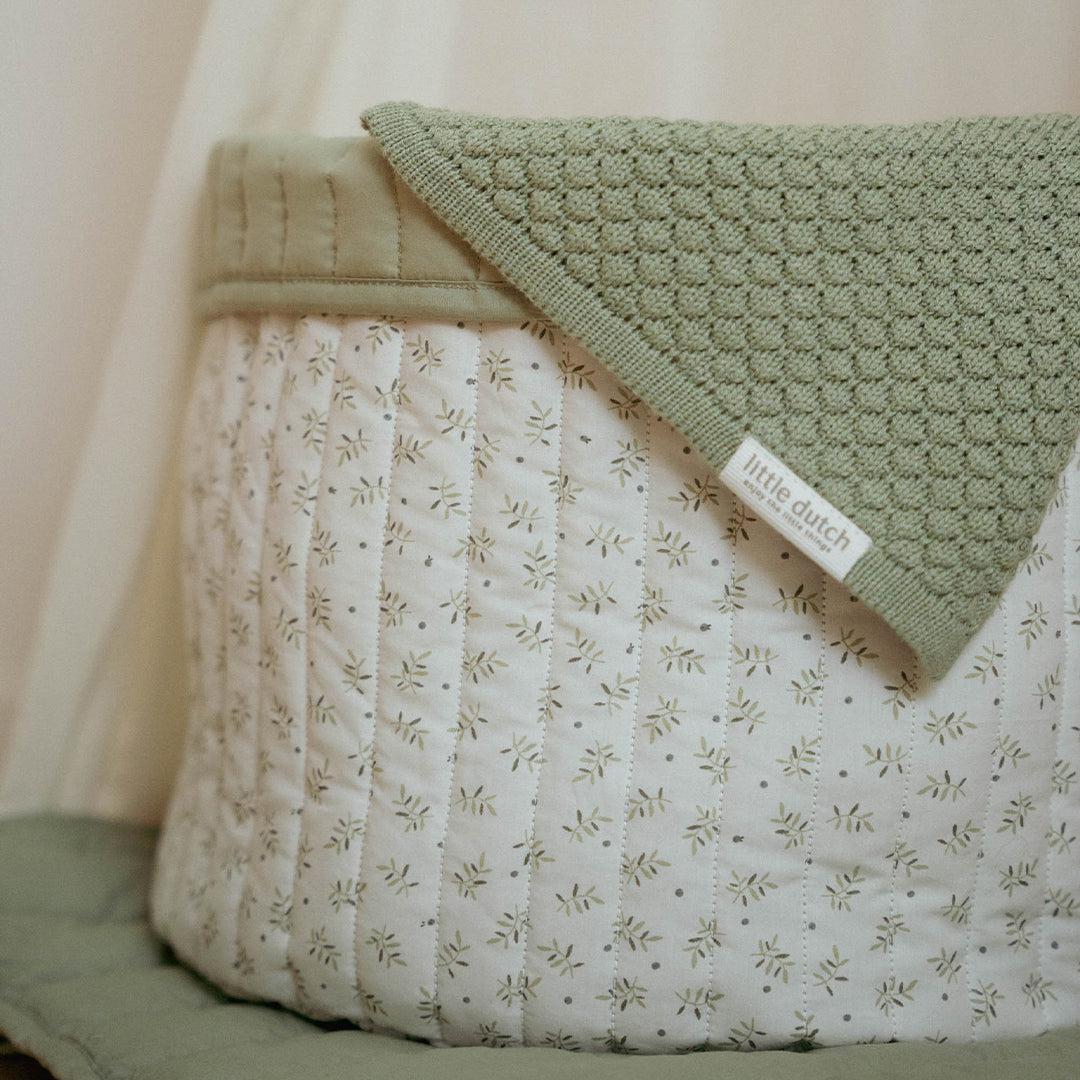  Little Dutch Quilted Storage Basket - Large - Blueberry Leaves、mySite、merchandisen