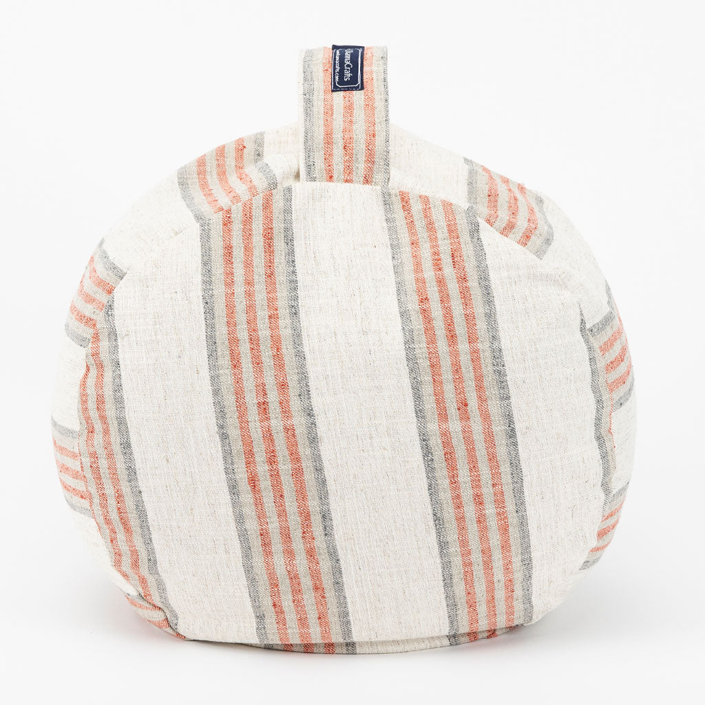 Coral Stripe Buckwheat Hull Zafu - COVER ONLY、mySite、topwebapps