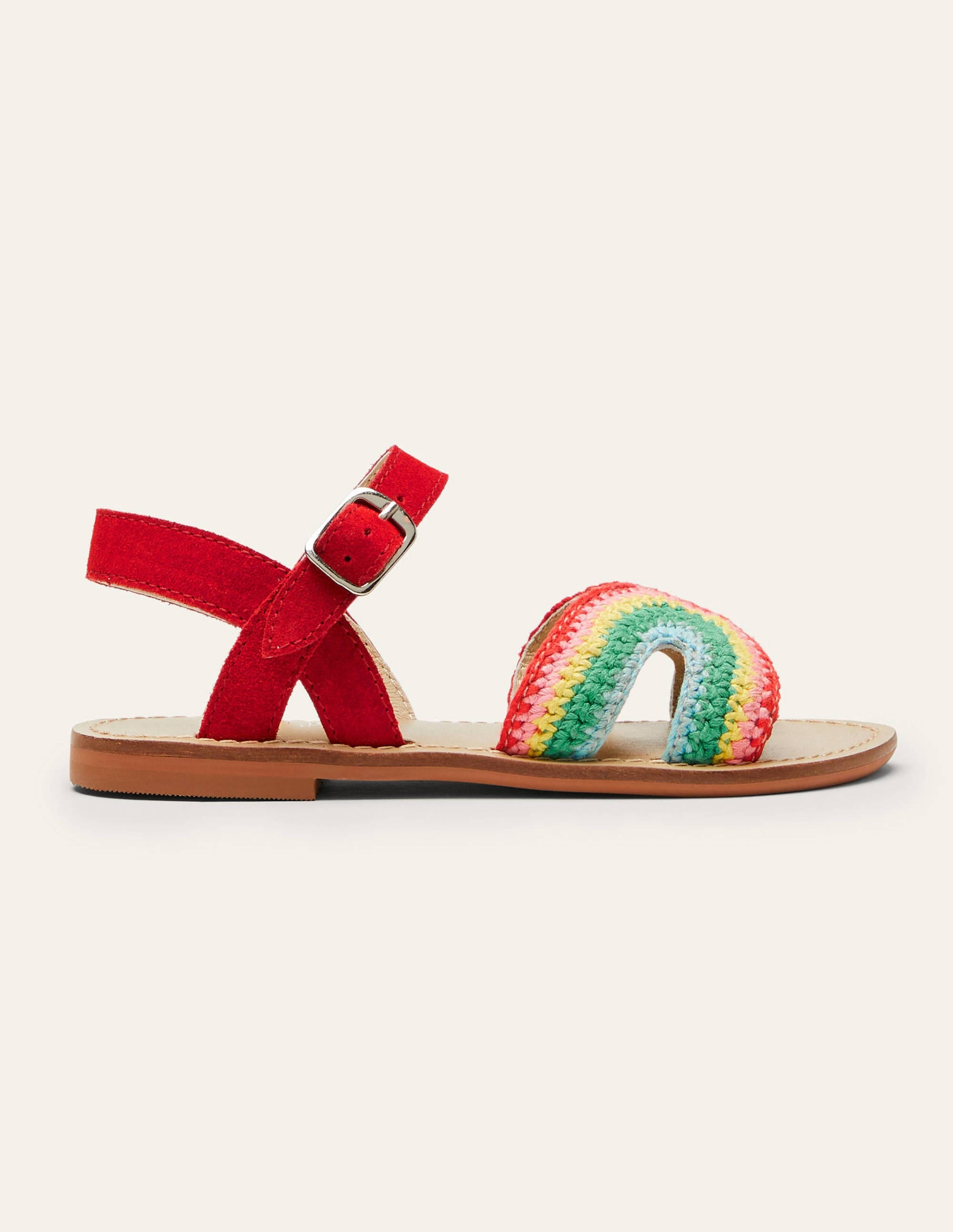  Crochet Sandals-Rainbow Red、mySite、ashleygrahame