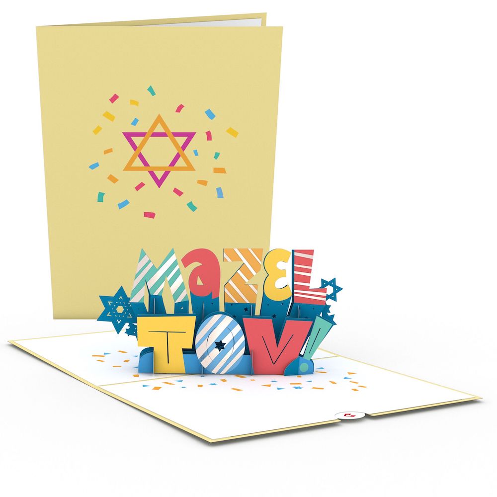 Confetti Mazel Tov Pop-Up Card、mySite、solidvoid