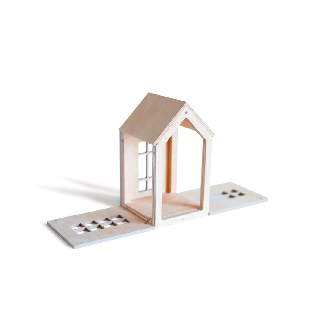 Wooden Magnetic Dollhouse - Grey - Medium、mySite、g9winljtr