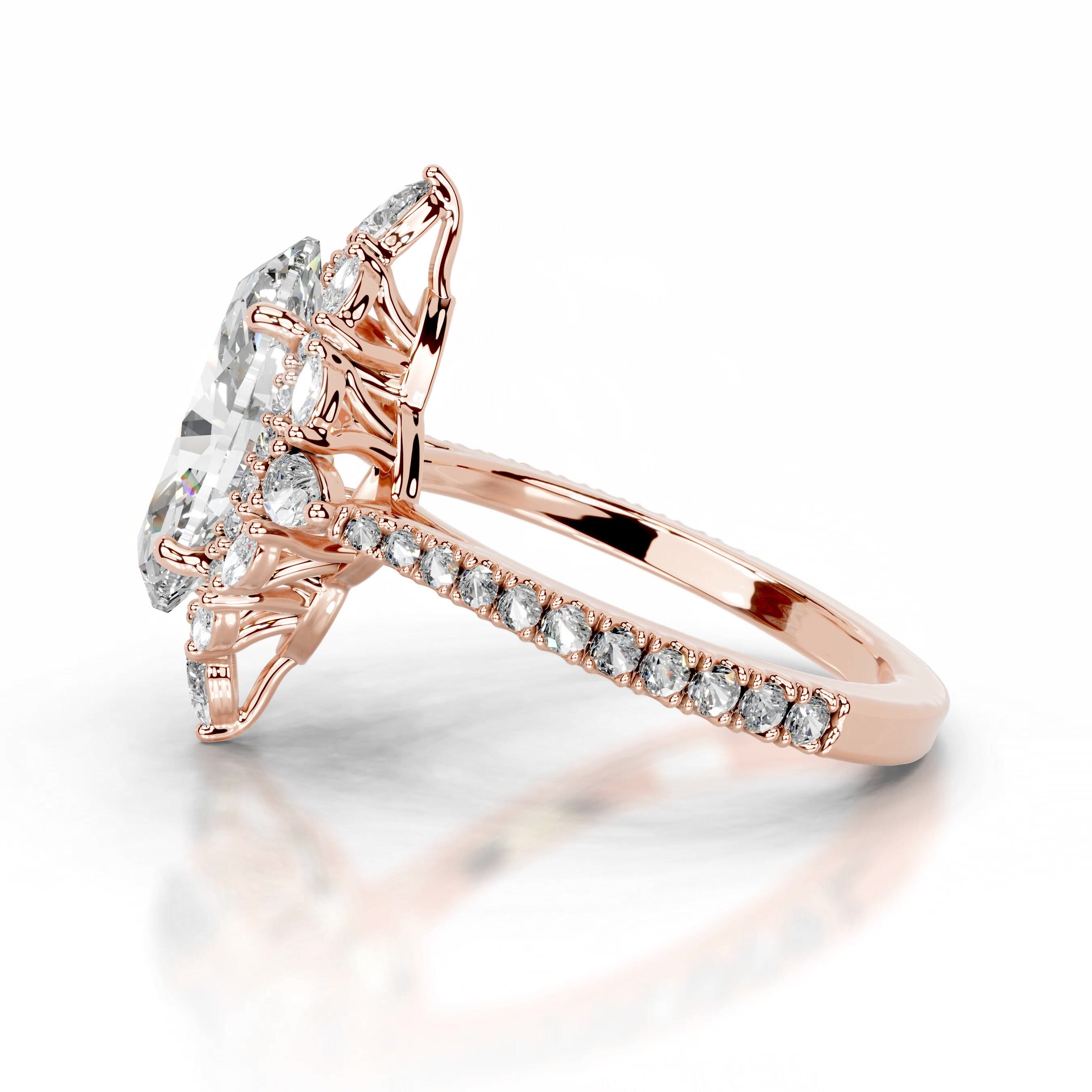 Fernanda Diamond Engagement Ring - 14K Rose Gold、mySite、hinf8tx79