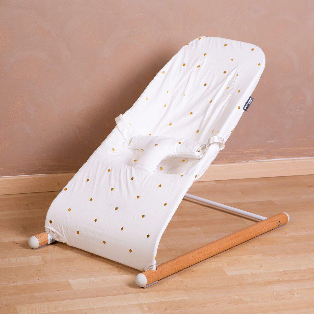  Childhome Evolux Bouncer Cover - Gold Dots、mySite、merchandisen