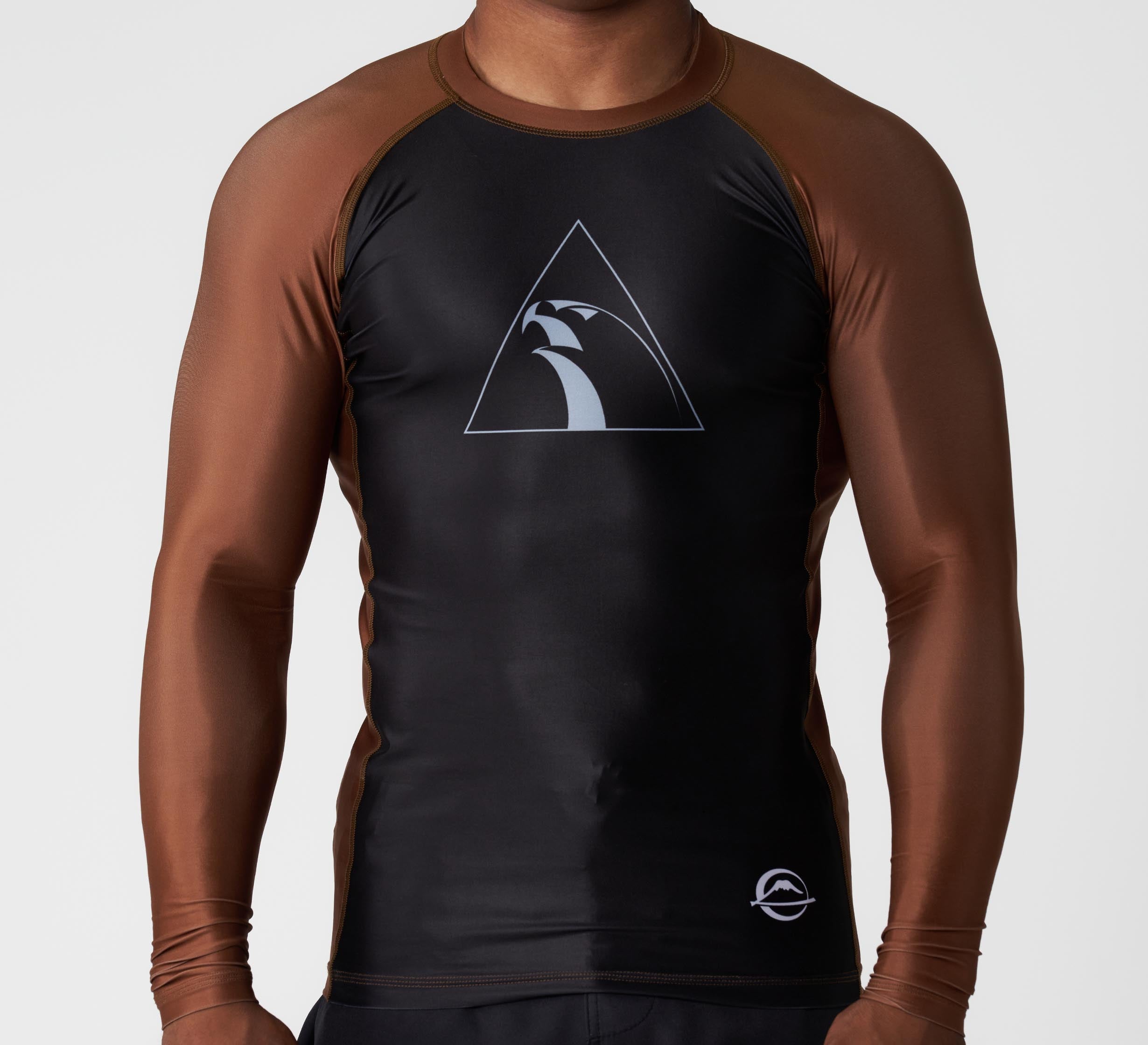 FUJI x Alliance Ranked Long Sleeve Rashguard Brown、mySite、gigharbornorthrealestate