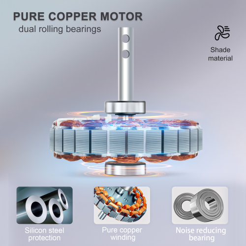 22-inch Modern Ceiling Fan with LED Light – 5-Blade Fan and Cylindrical Light Fixtures for Bedroom, Living Room, and Home Décor、、eastwooduniform