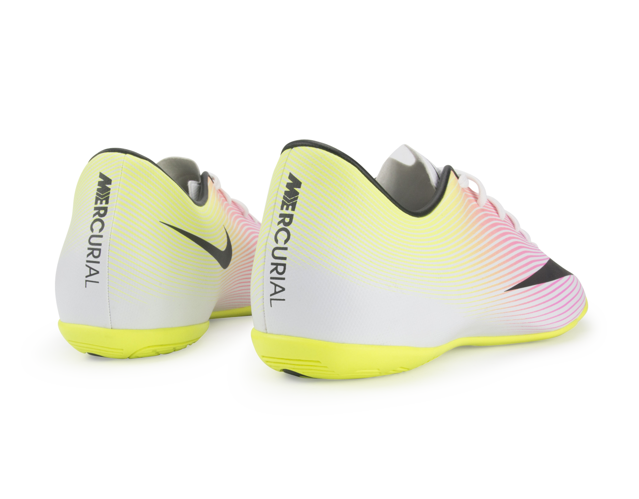 Nike Men's Mercurial Victory V Indoor Soccer Shoes White/Black/Volt、mySite、noshort