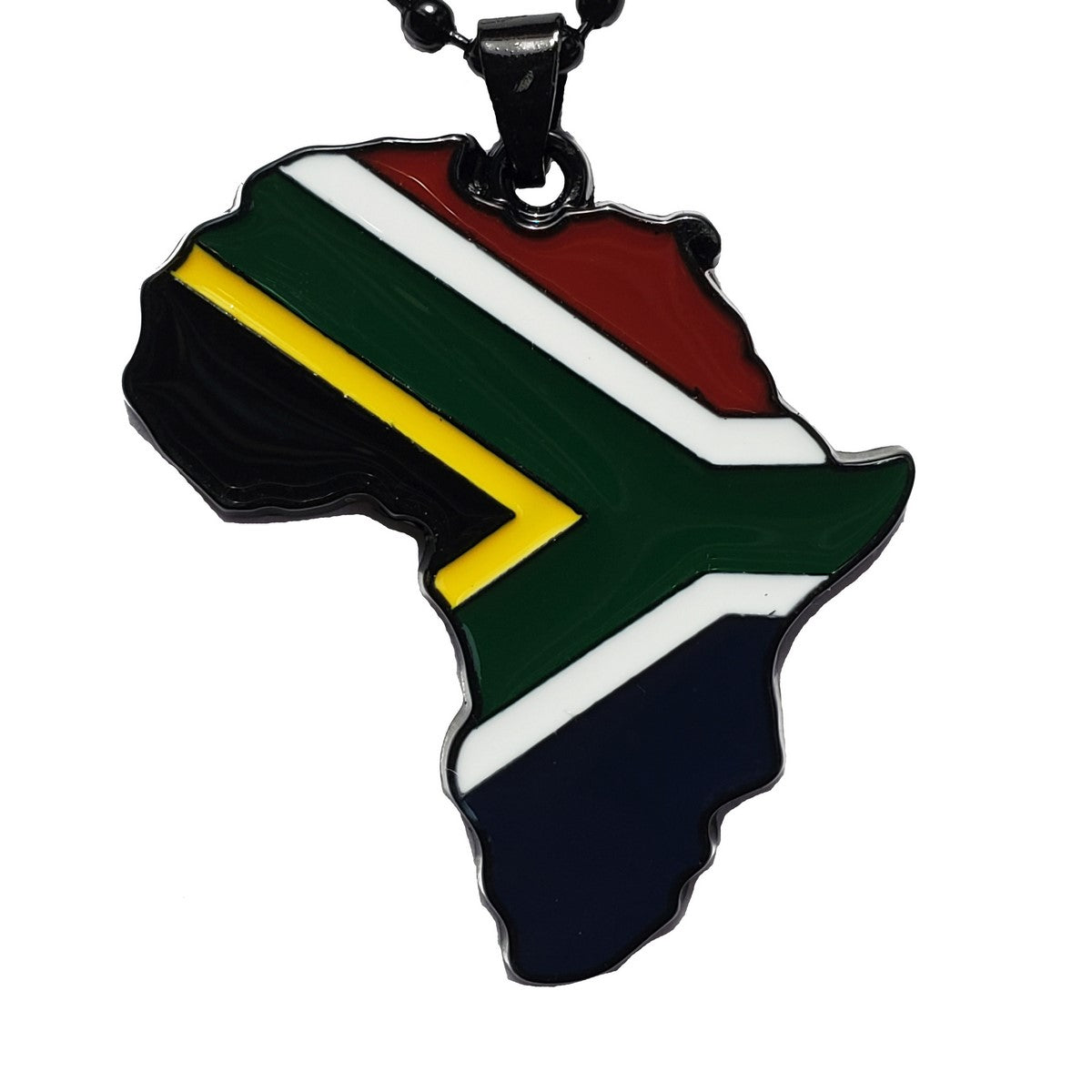 South Africa Flag Pendant Necklace Africa Map Necklace、mySite、solidvoid